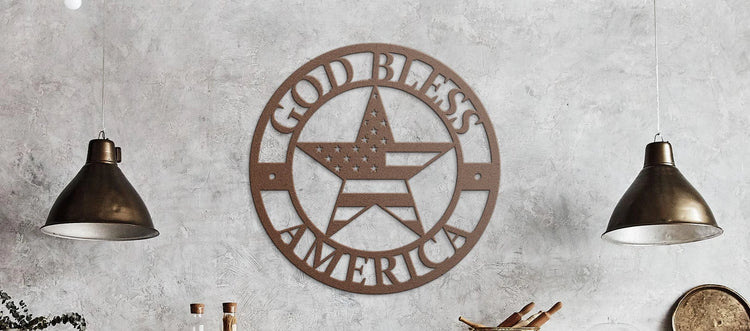 Indoor / Outdoor Metal Signs Wall Art Decor