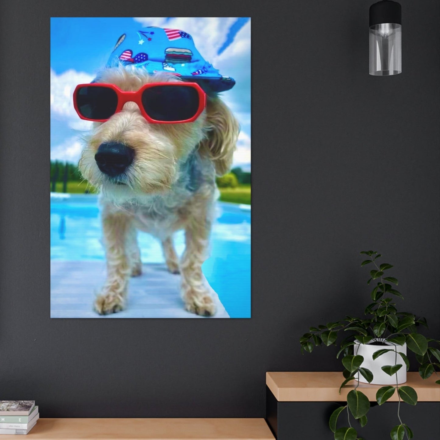 funny dog print art