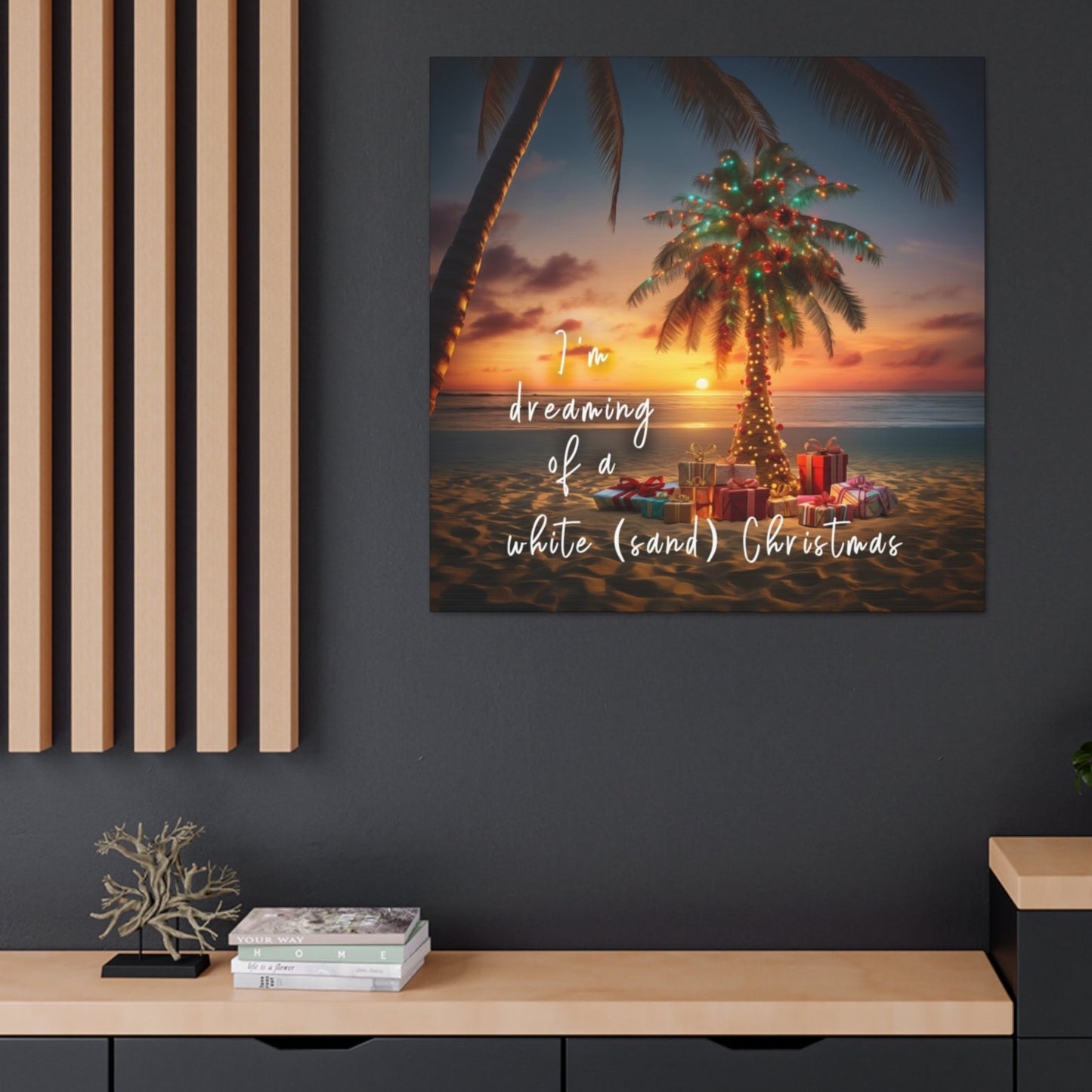 tropical christmas art prints