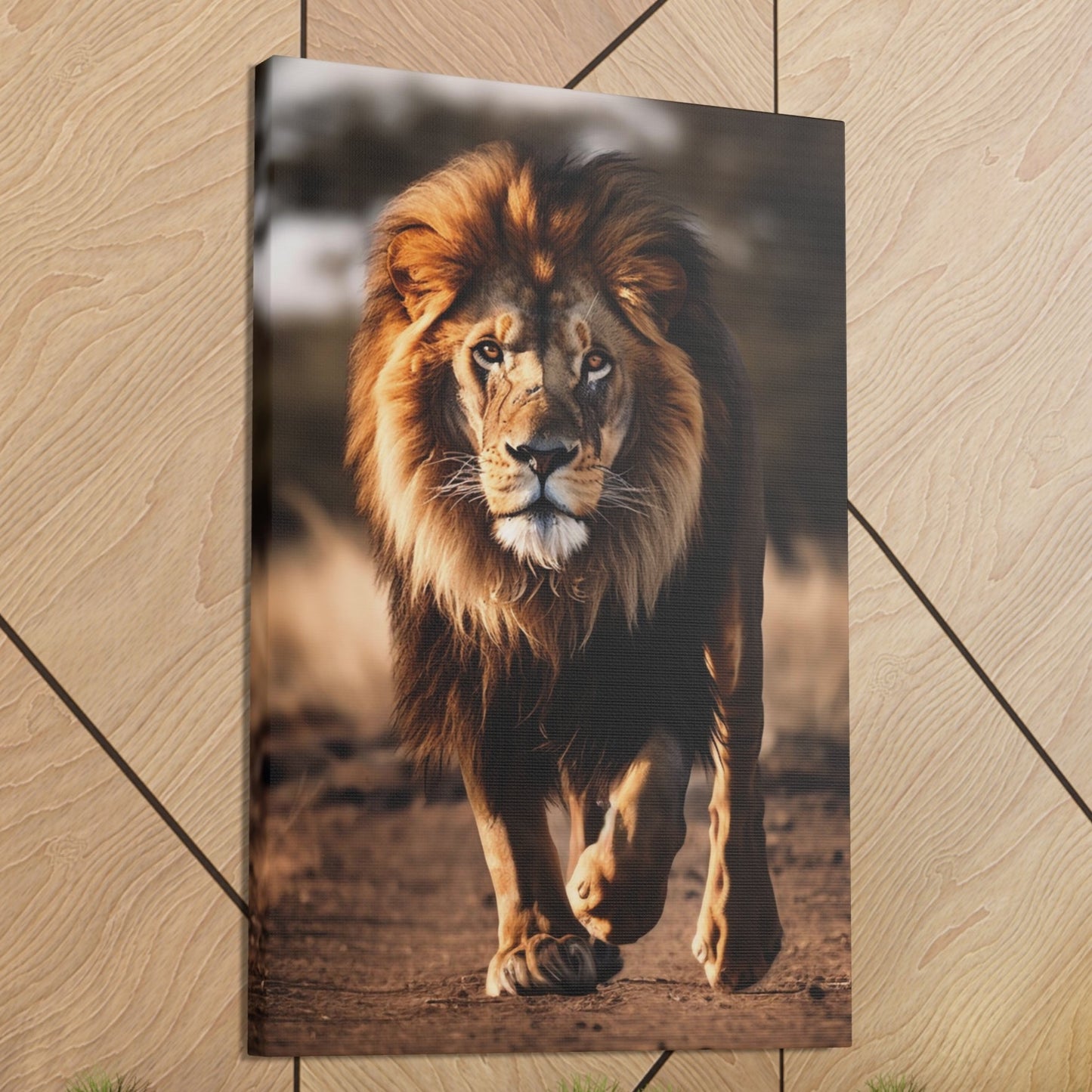 wall art of lion