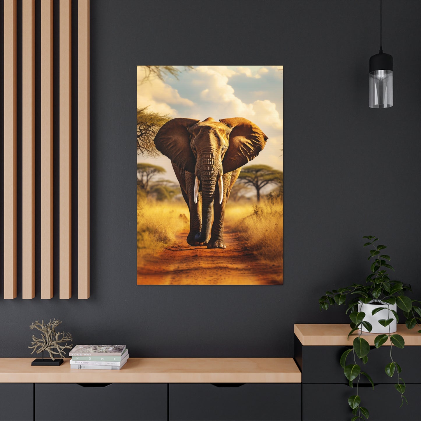 aesthetic elephant wall decor art