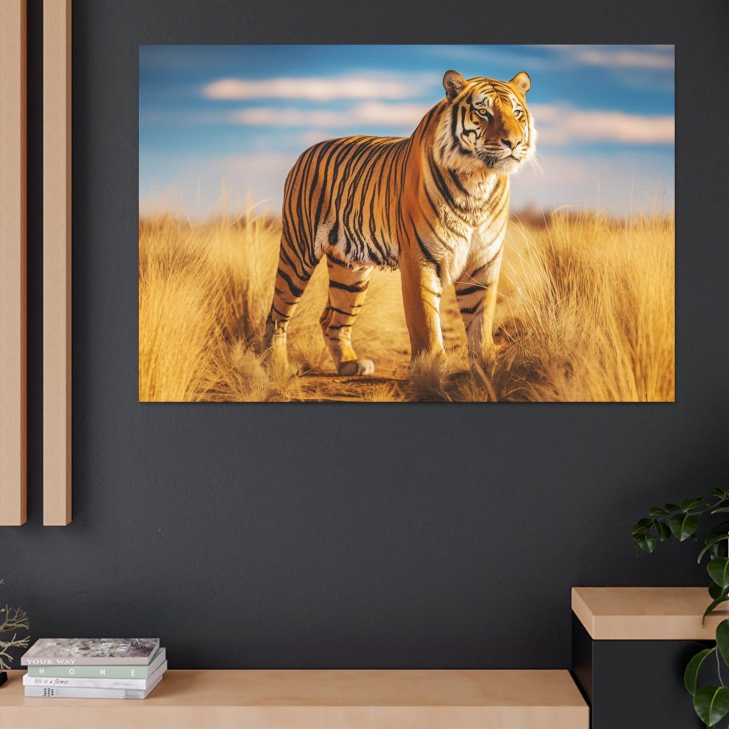 aesthetic tiger indoor decor