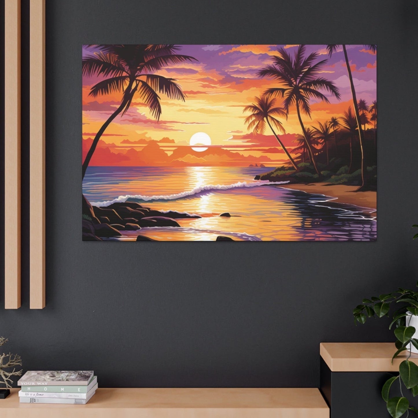 aesthetic tropical wall decor