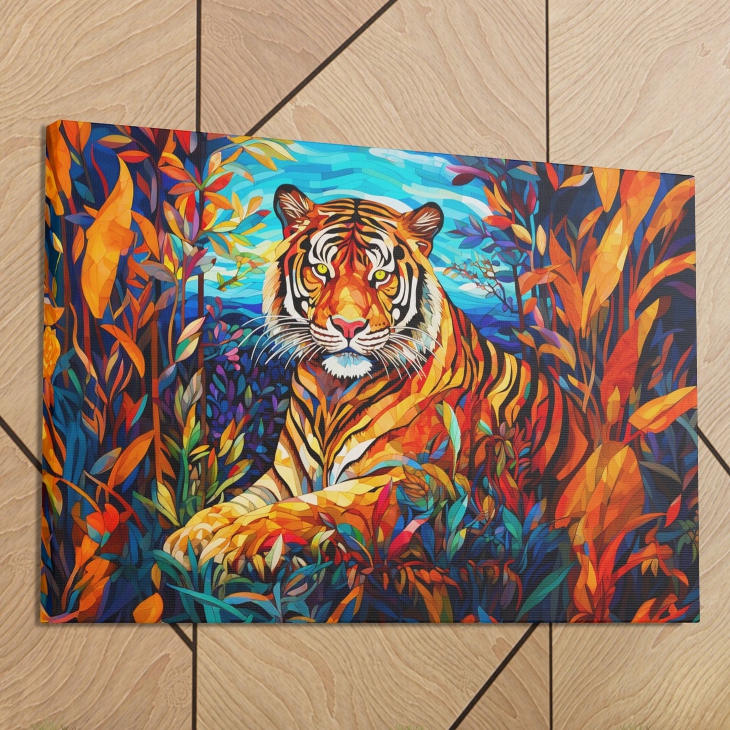 aesthetic tiger indoor decor
