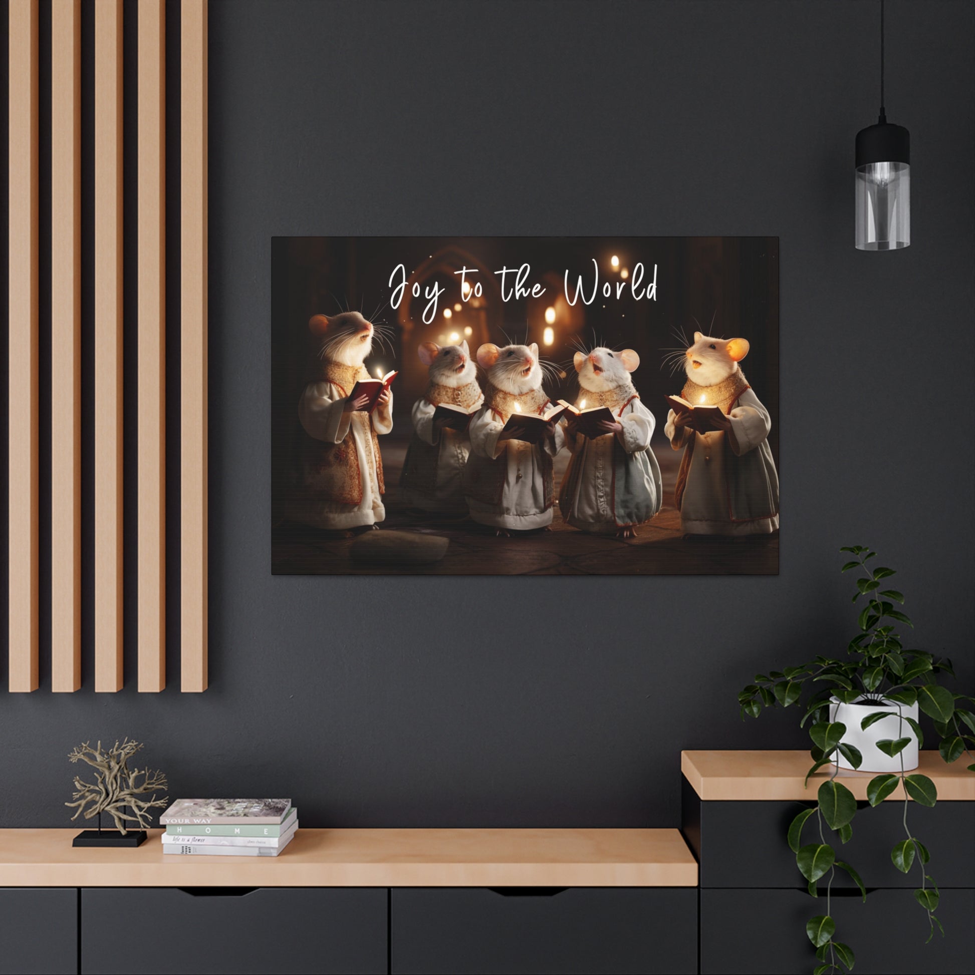 Christmas mouse choir wall decor Christmas mouse choir art prints