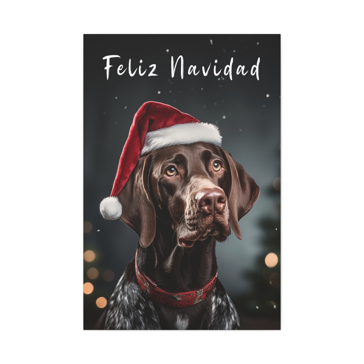 German Shorthaired Pointer Christmas wall art ideas