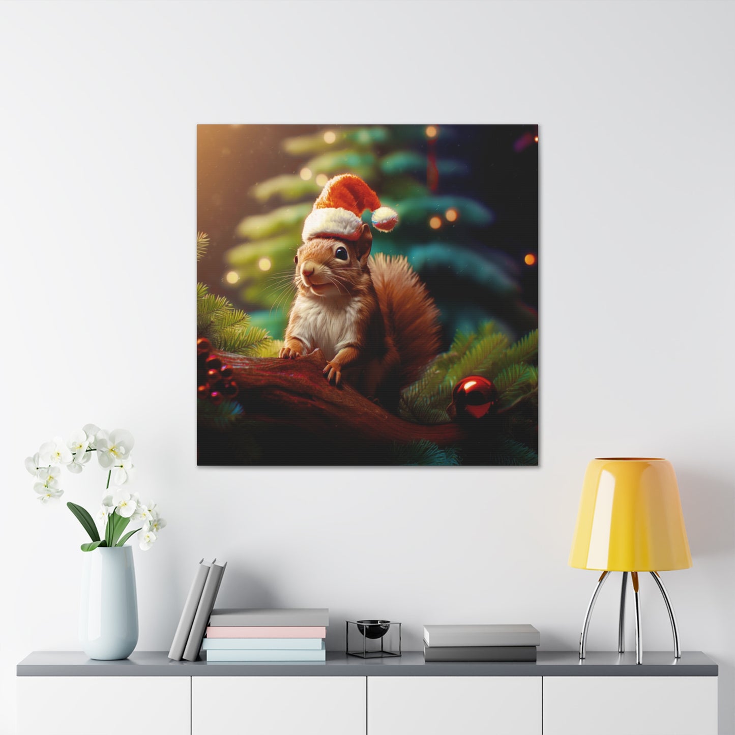 Christmas Squirrel wall art