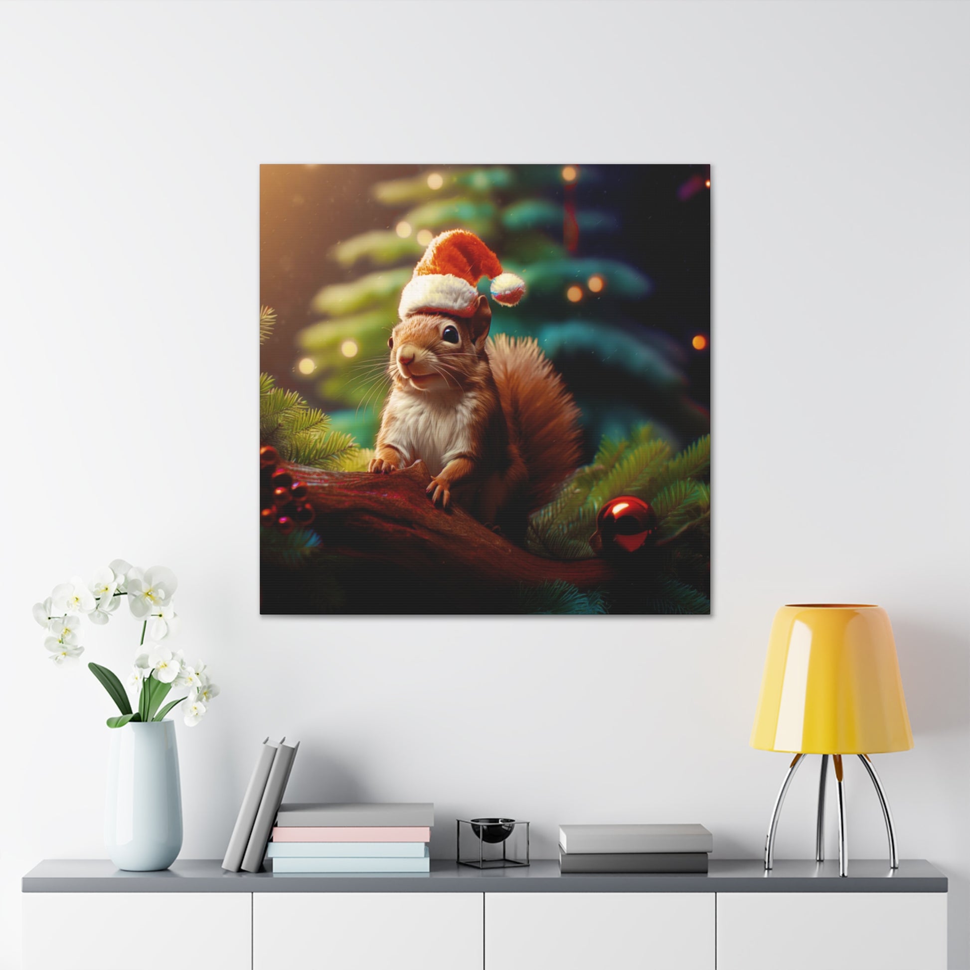 Christmas Squirrel wall art