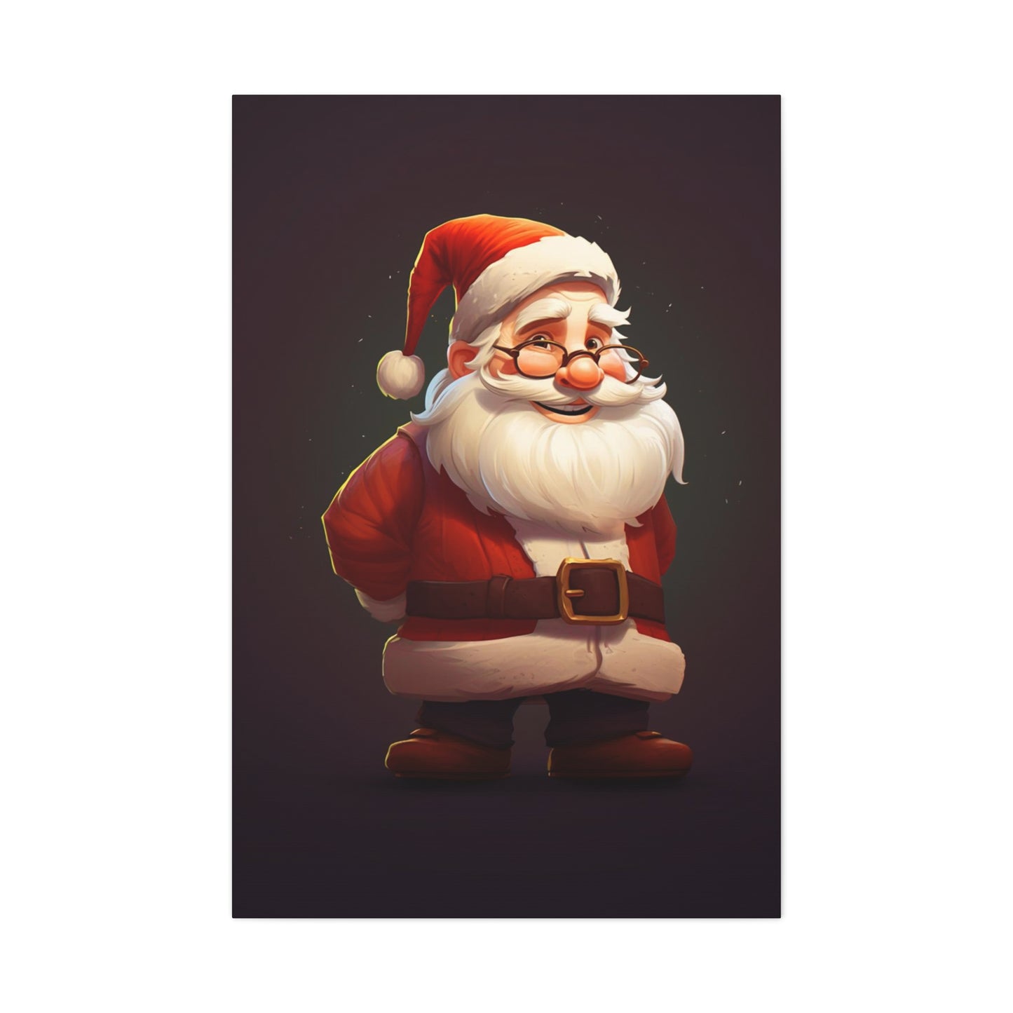 santa animated canvas print
