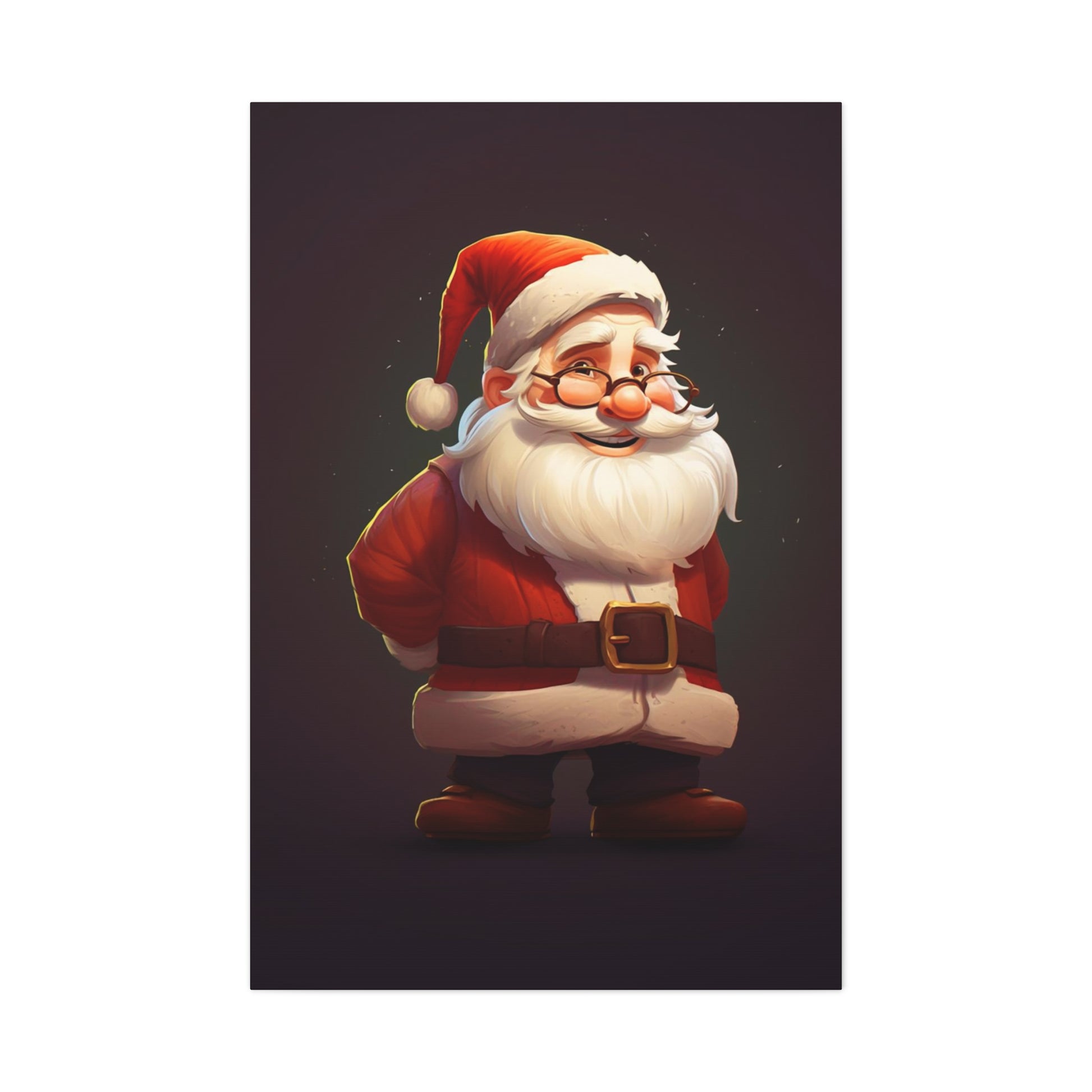 santa animated canvas print