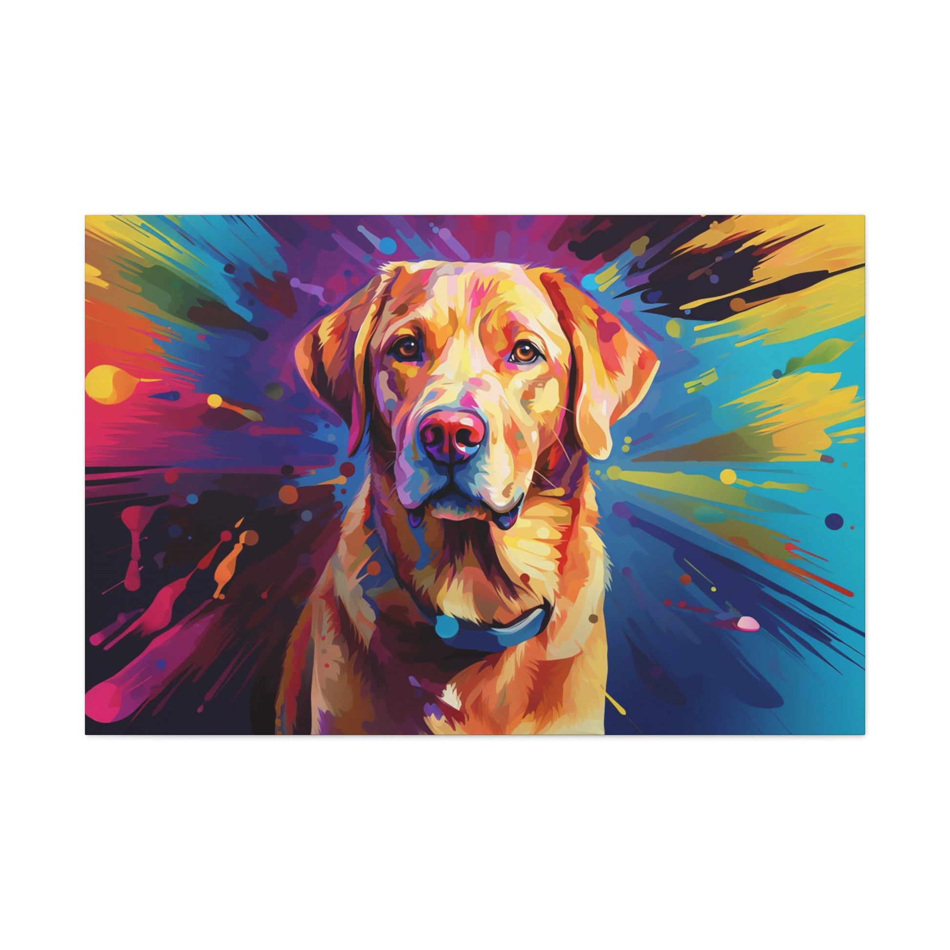 modern art golden lab canvas prints