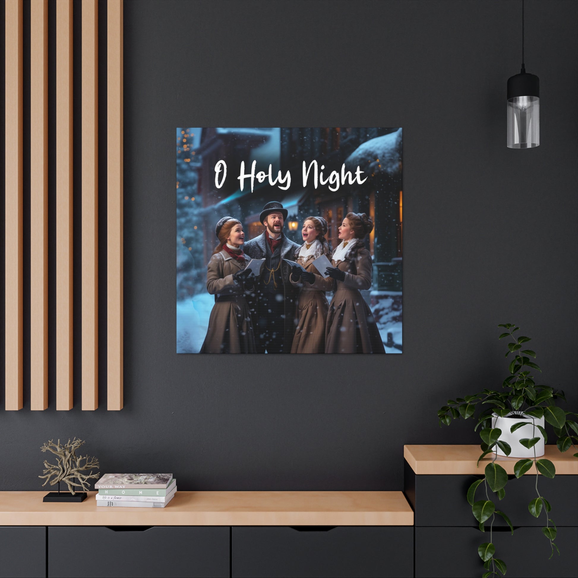 victorian carolers canvas prints