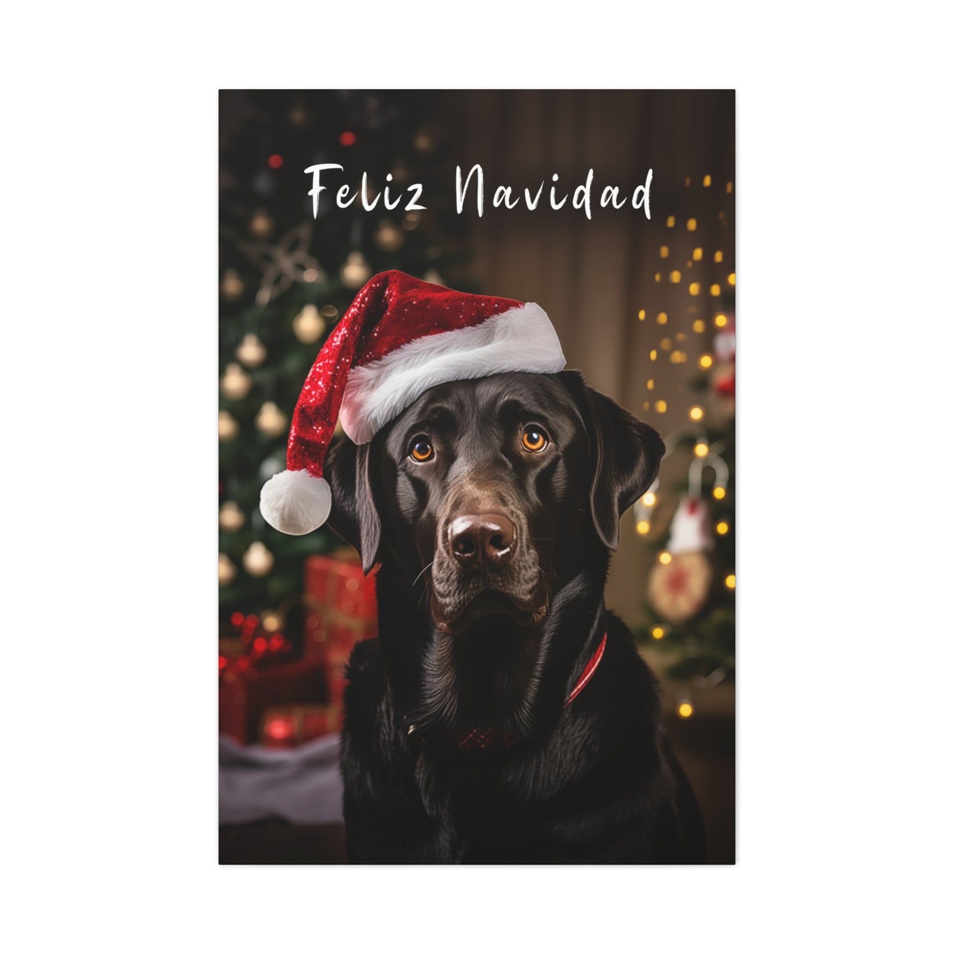 Black Lab Christmas wall art ideas