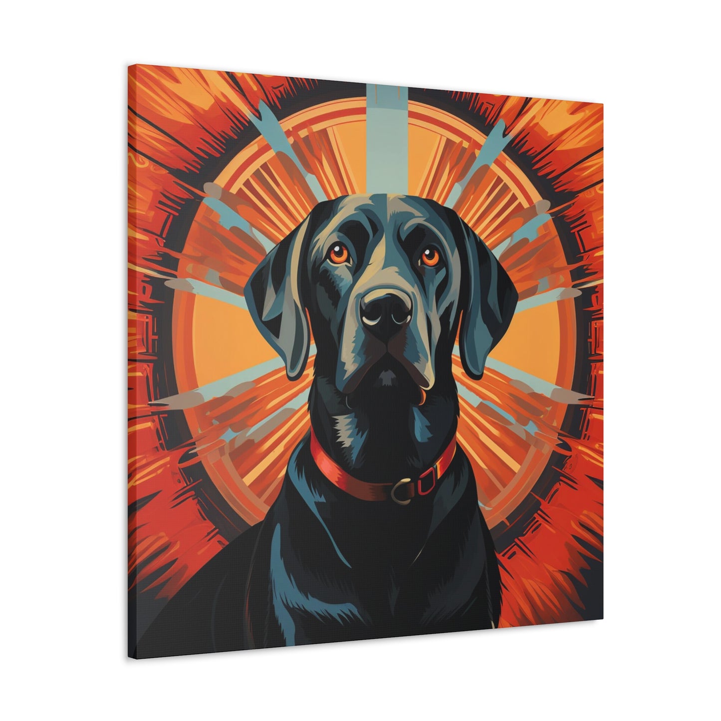 Black Labrador Retriever art deco decor gifts
