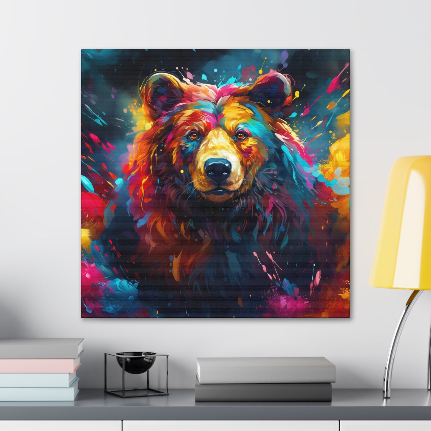wall art of black bear