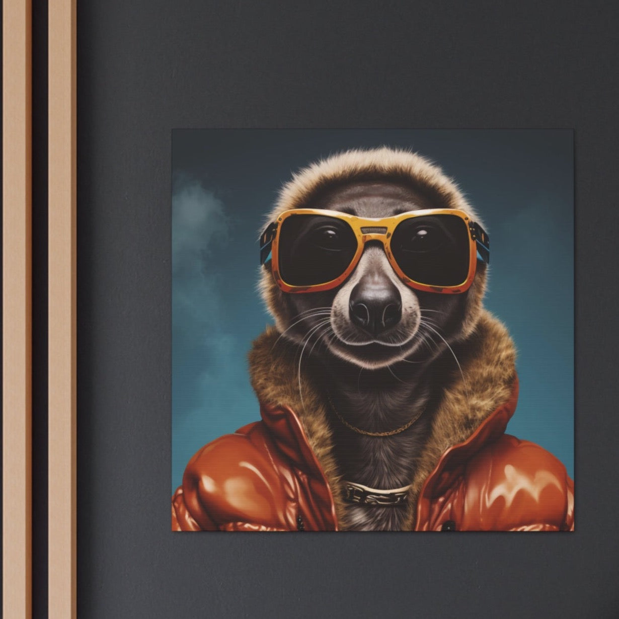 Meerkat stretched canvas print