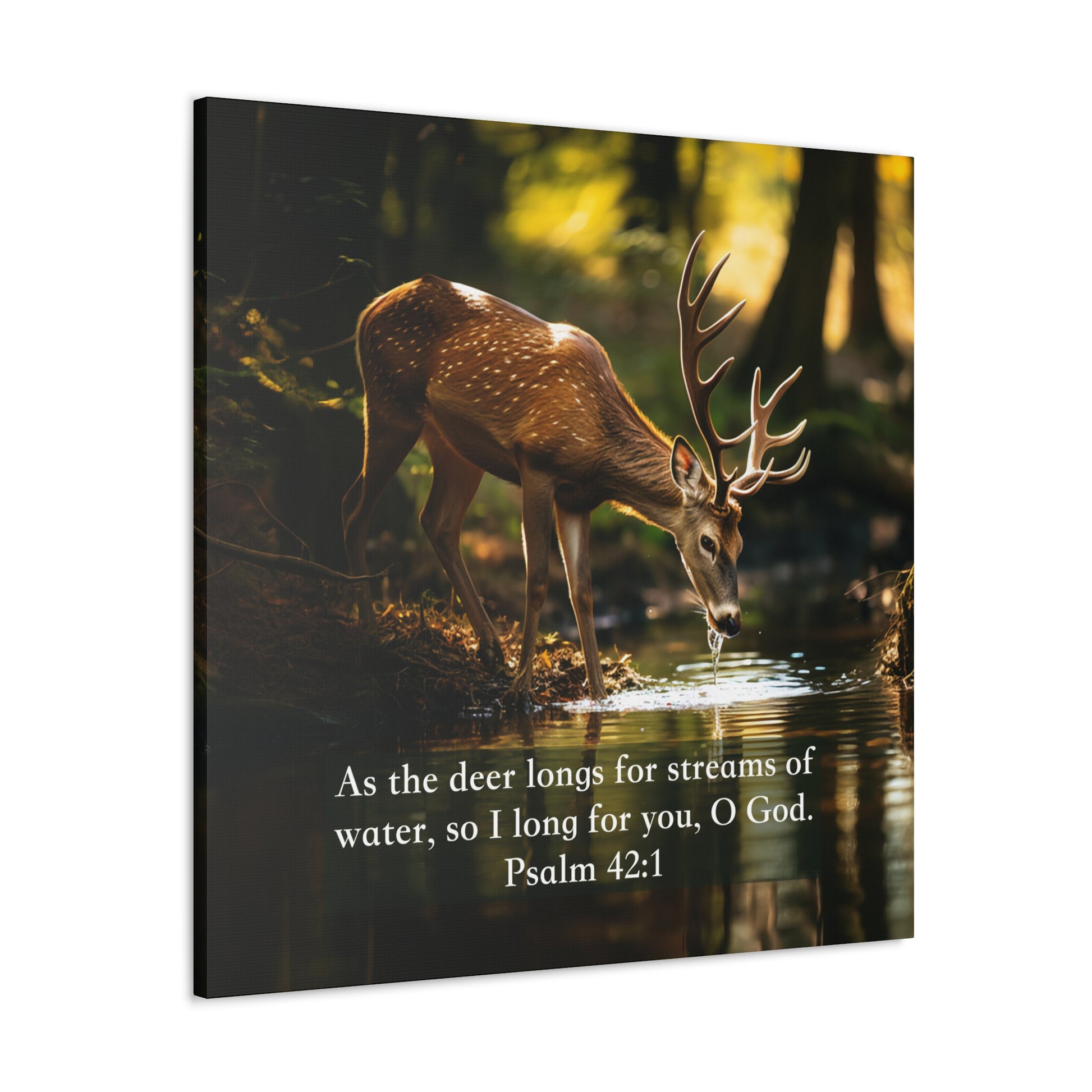 Christian art large, Psalm 42 wall decor