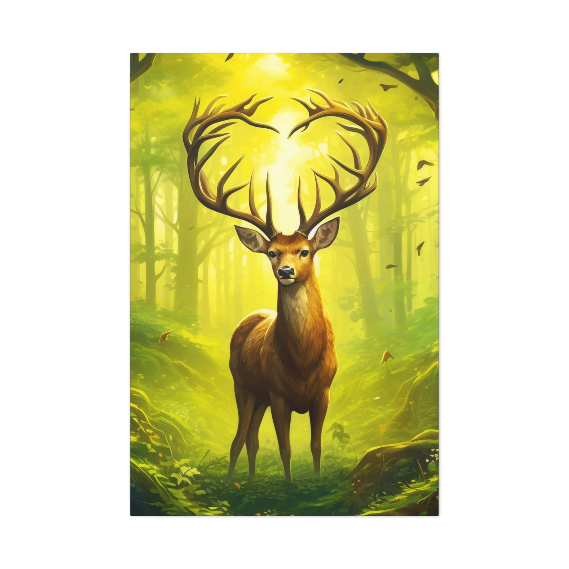 deer wall decor, deer canvas print