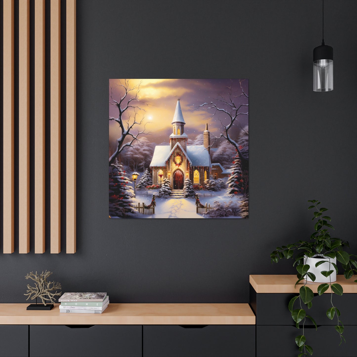 country church Christmas decorations