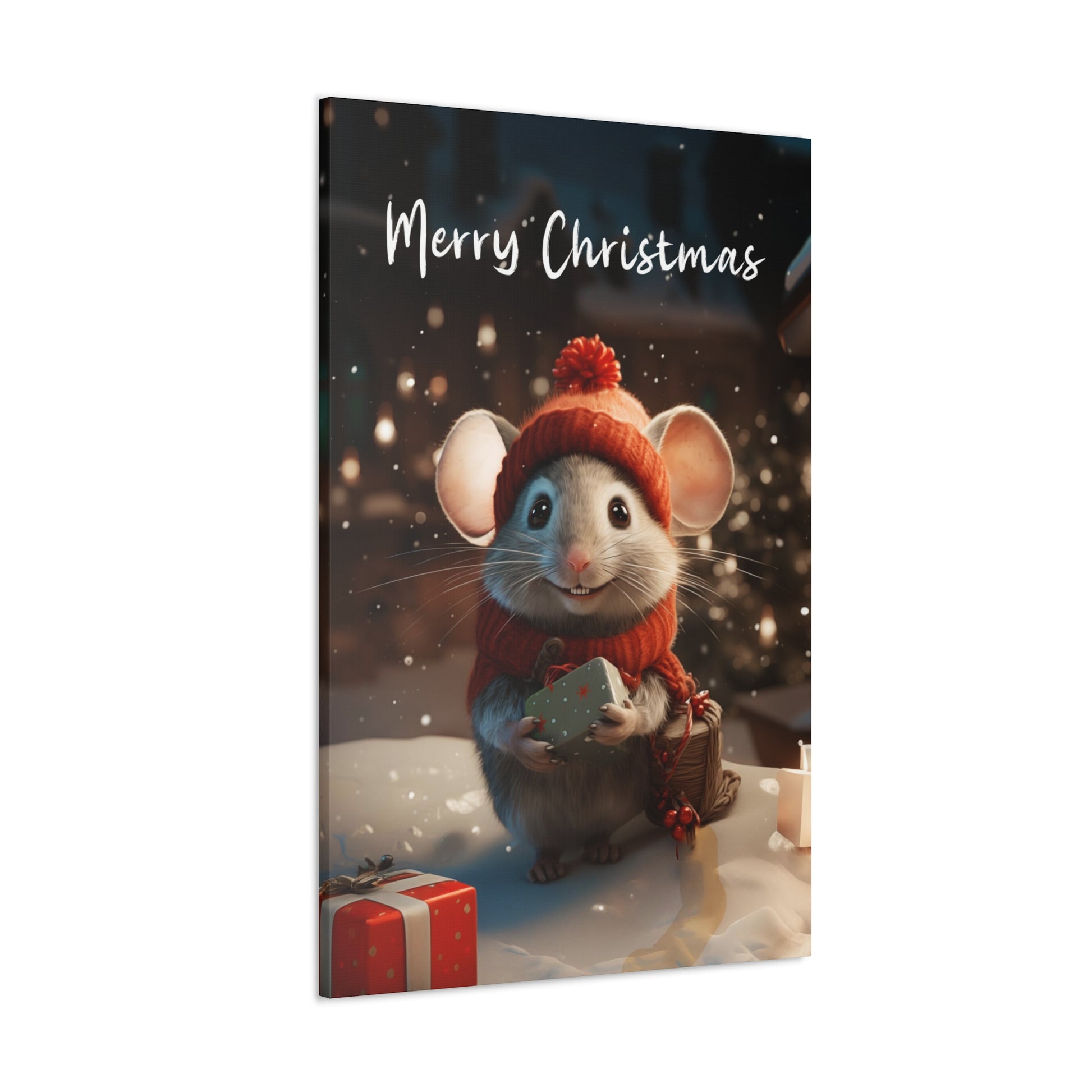 Christmas mouse art prints