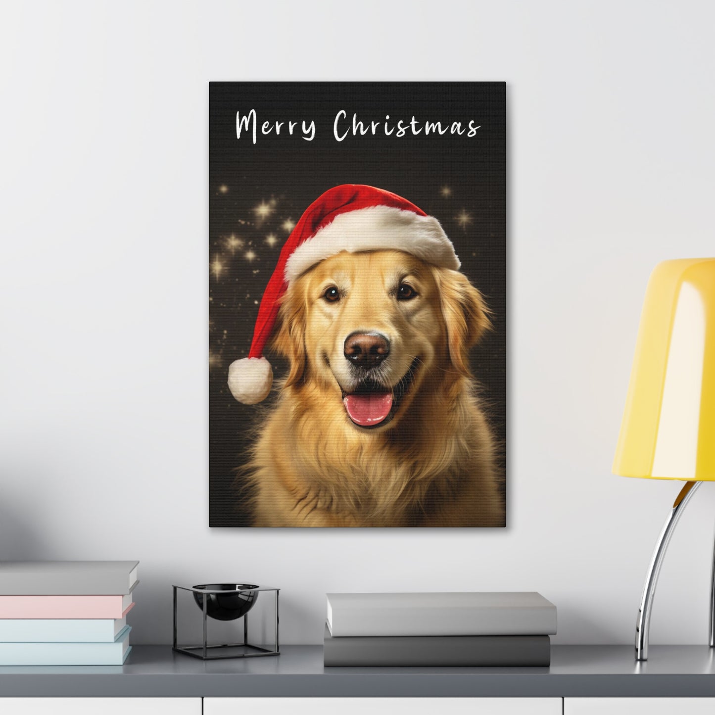 hristmas Golden Retrievers wall decor
