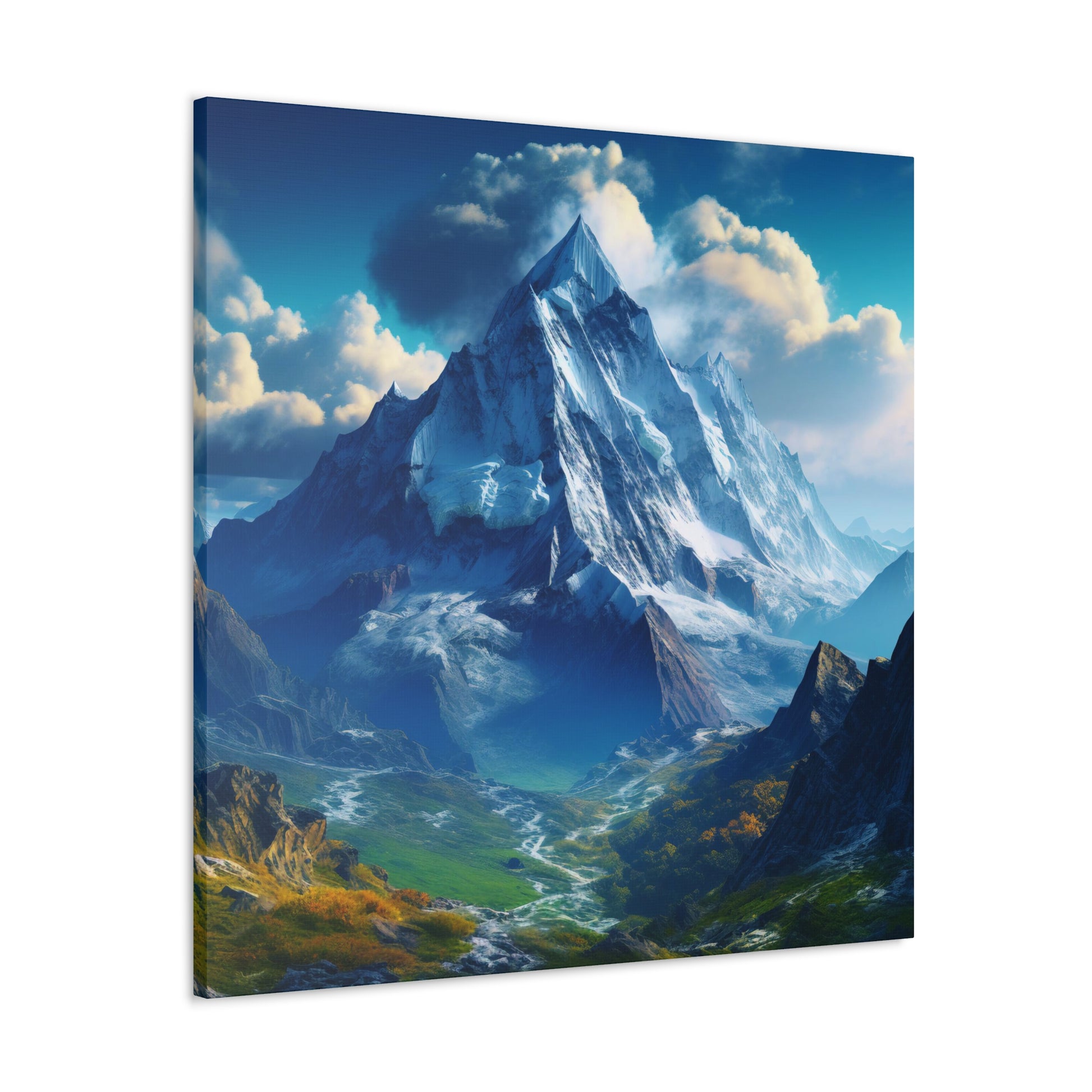 snowy mountains aesthetic art prints