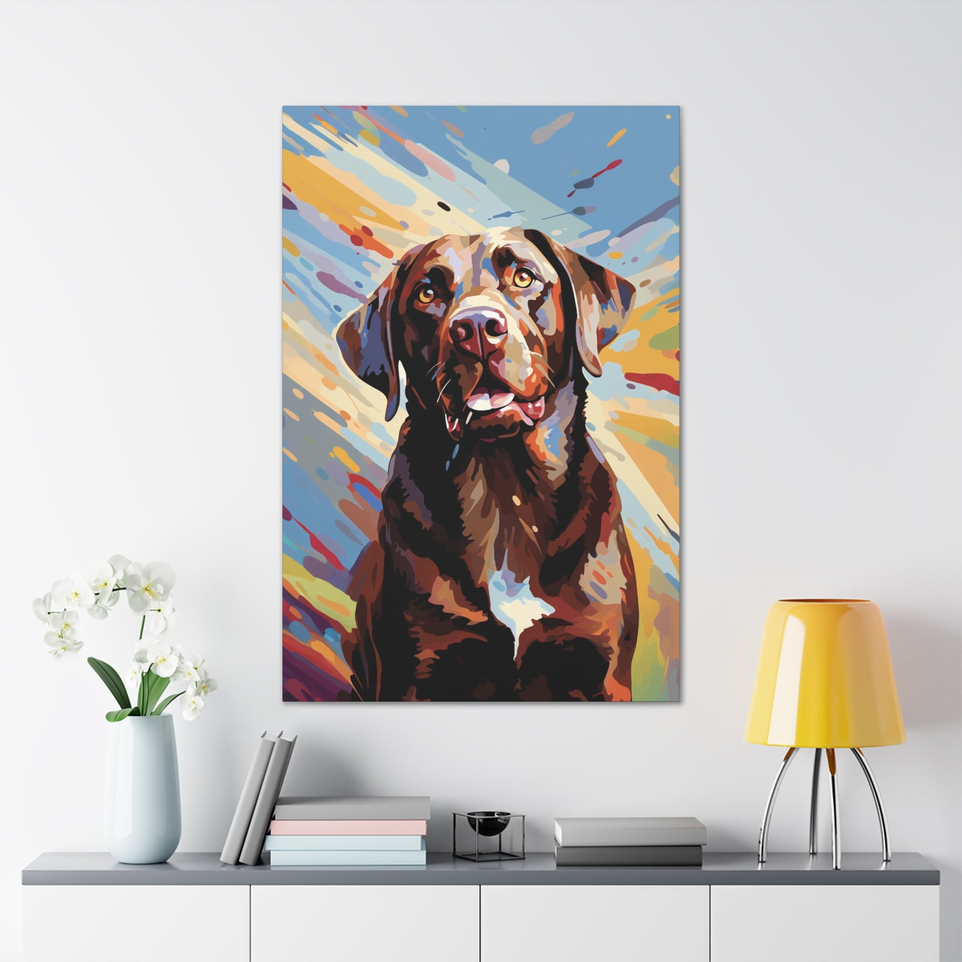 chocolate lab modern art decor ideas