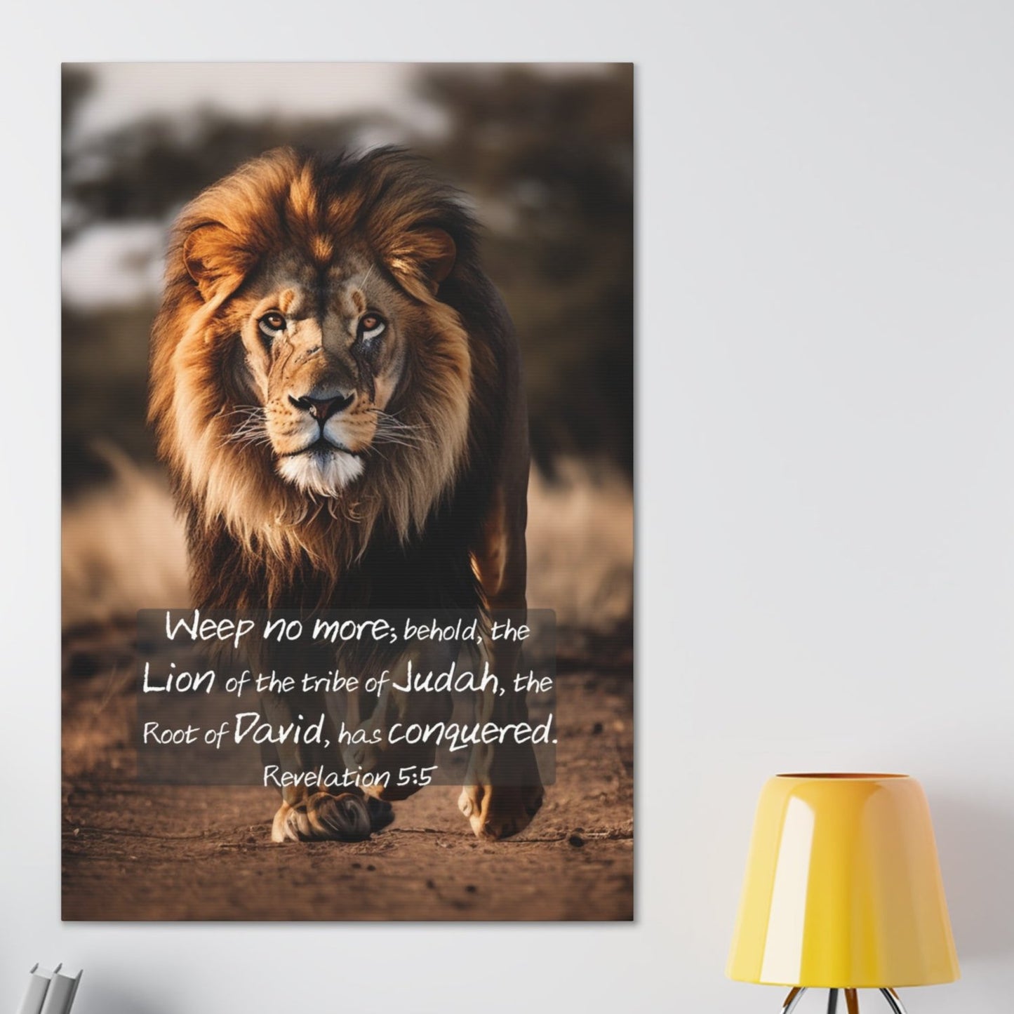 lion of judah bible canvas art