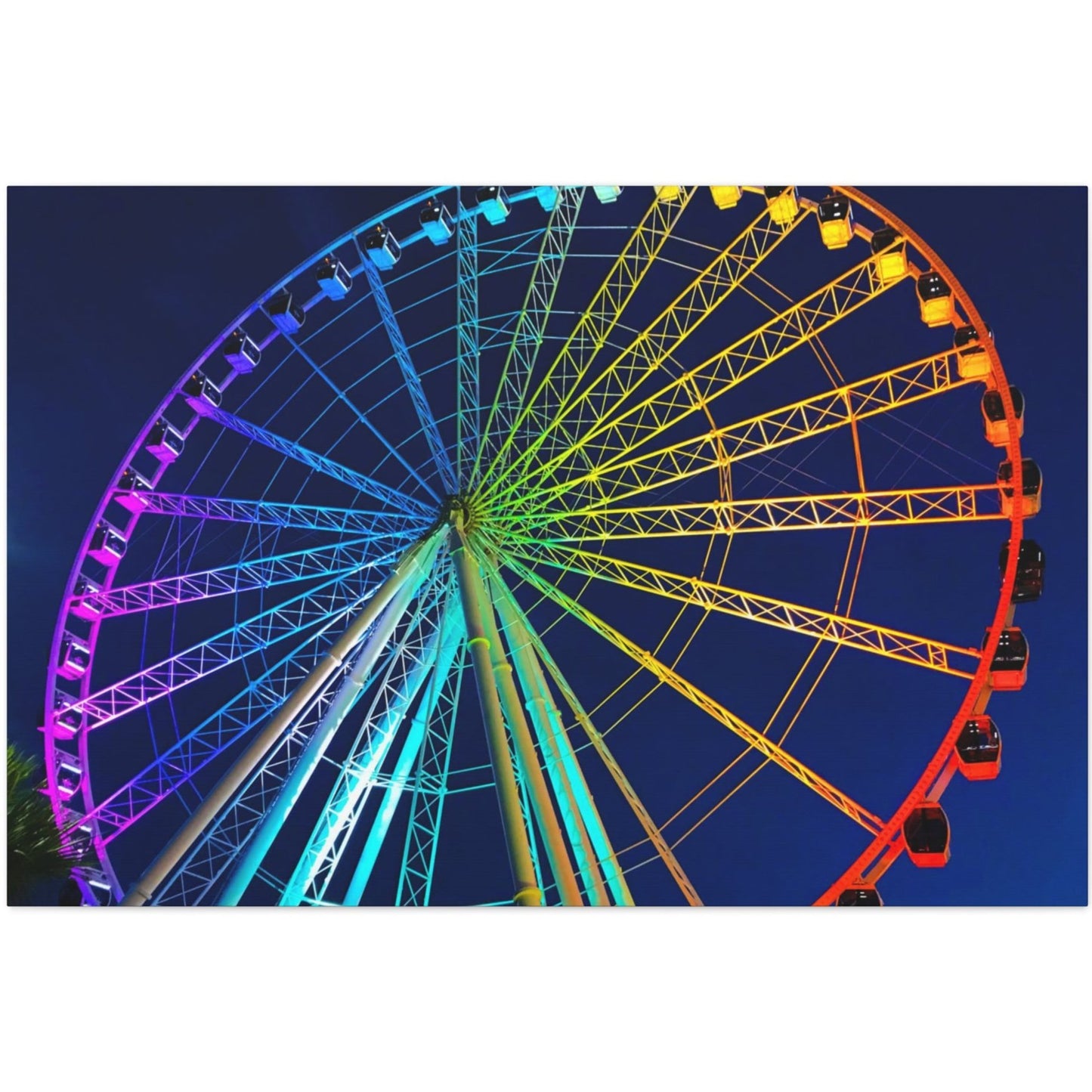 colorful ferris wheel wall art, carnival wall art canvas prints, amusement park wall decor, aesthetic wall decor, scenic wall art decor