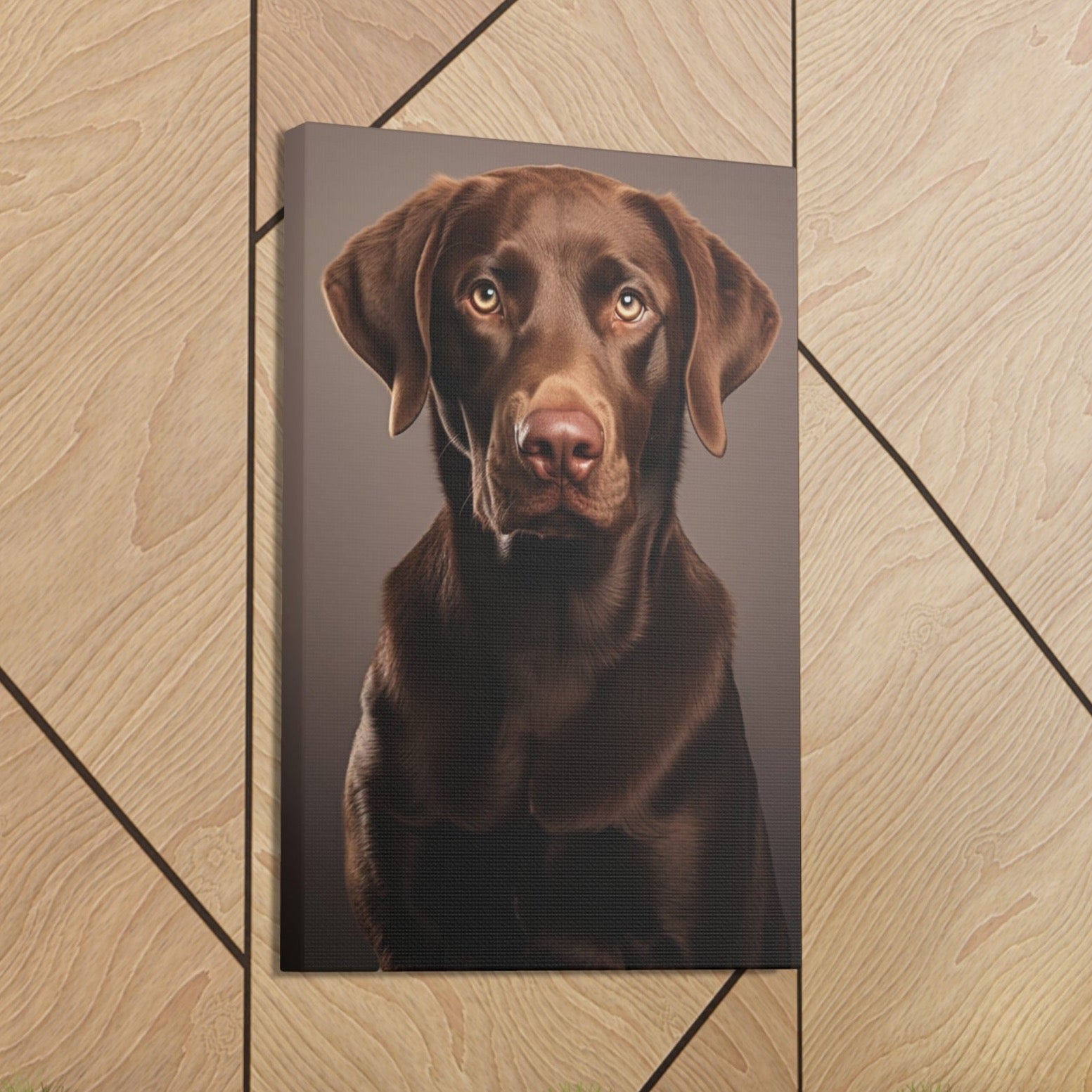 aesthetic chocolate labrador retriever art prints