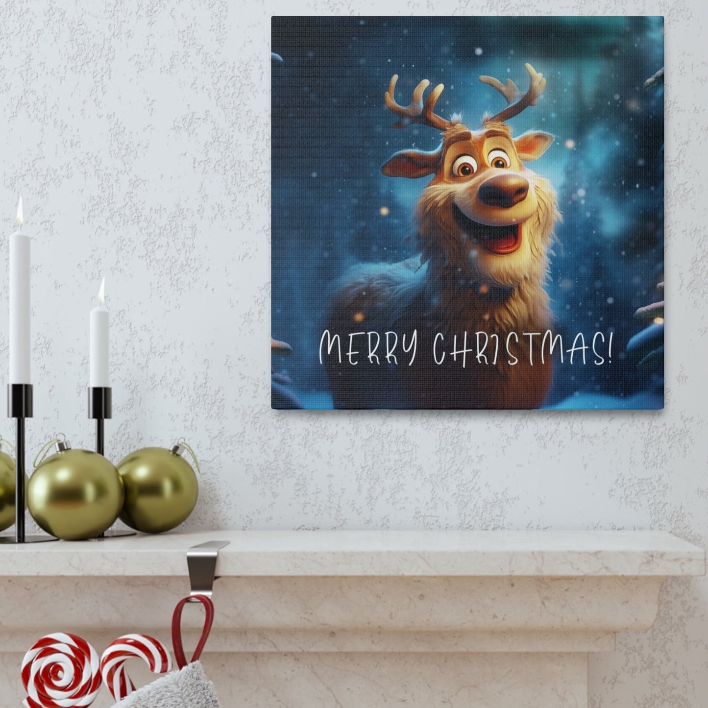reindeer canvas print