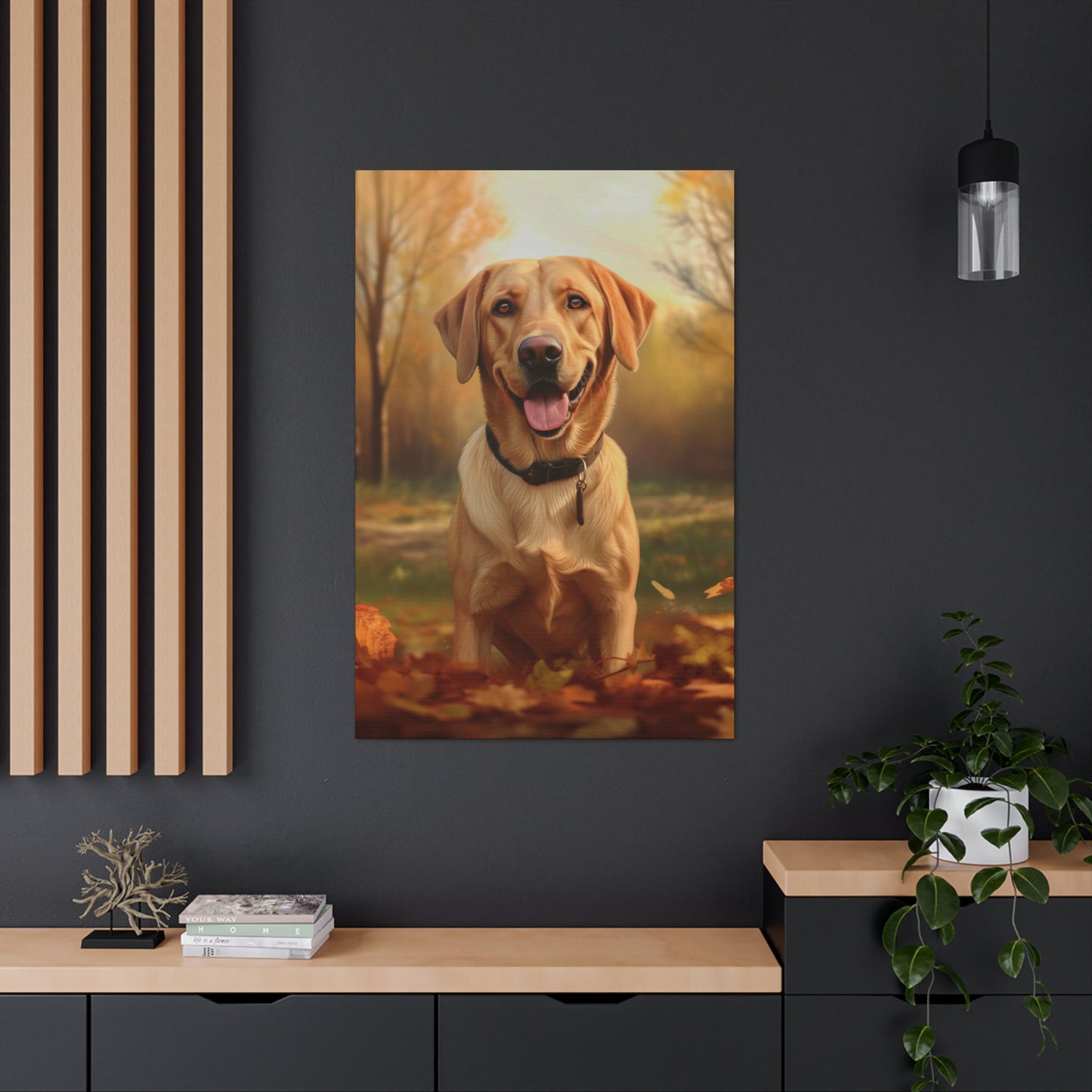 golden lab canvas art print