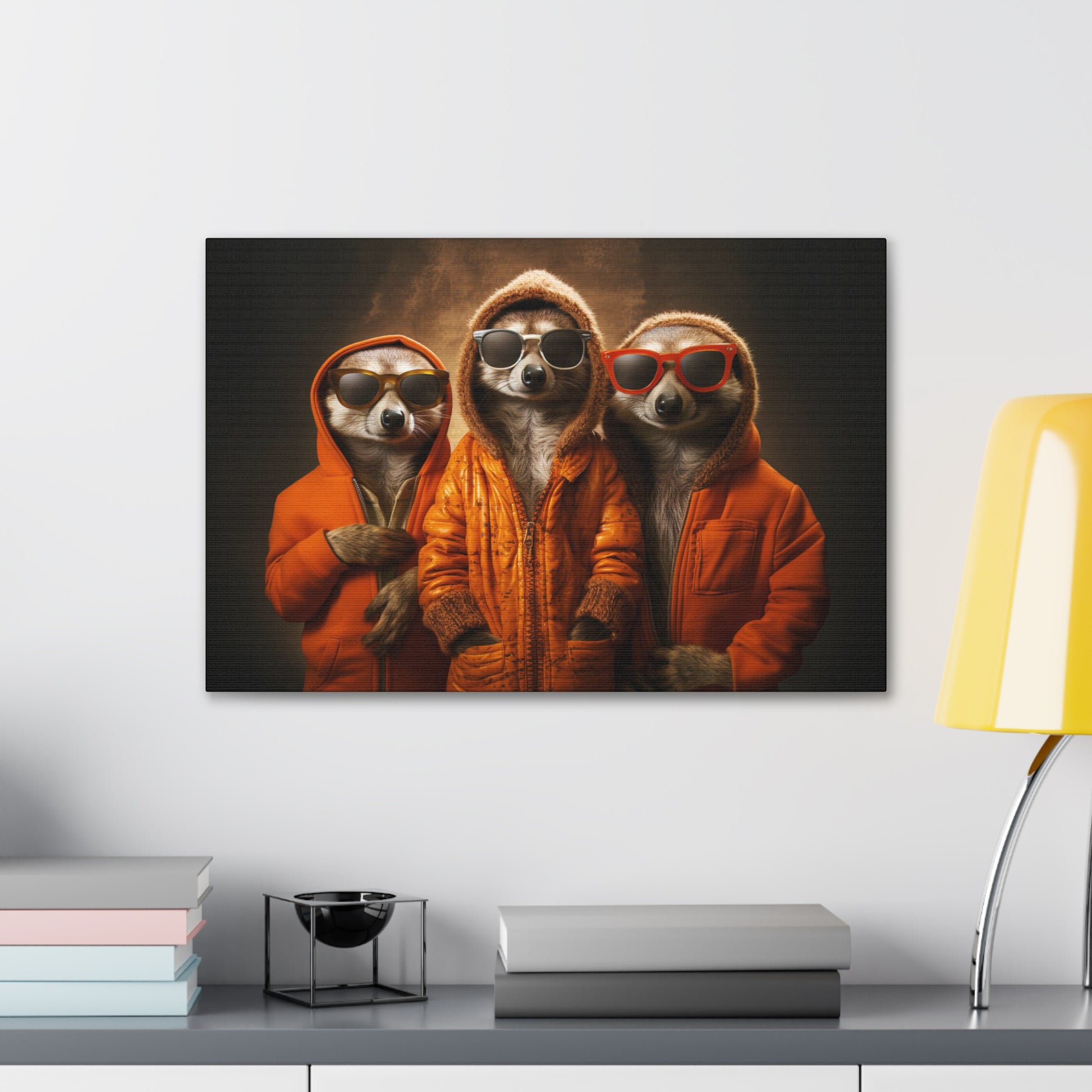 wall art of Meerkats