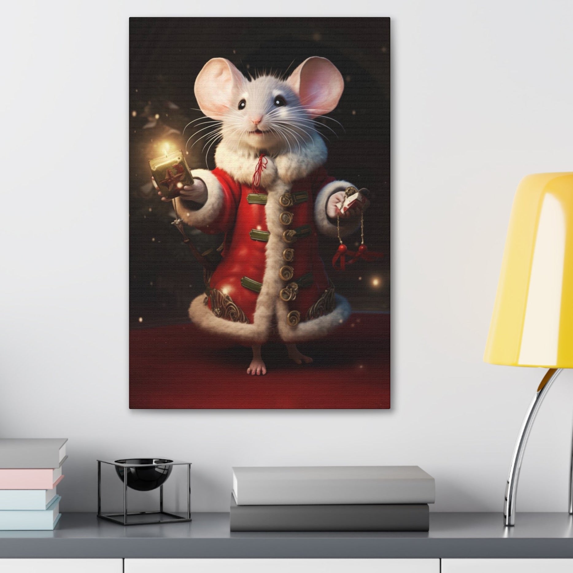 Christmas mouse wall poster
