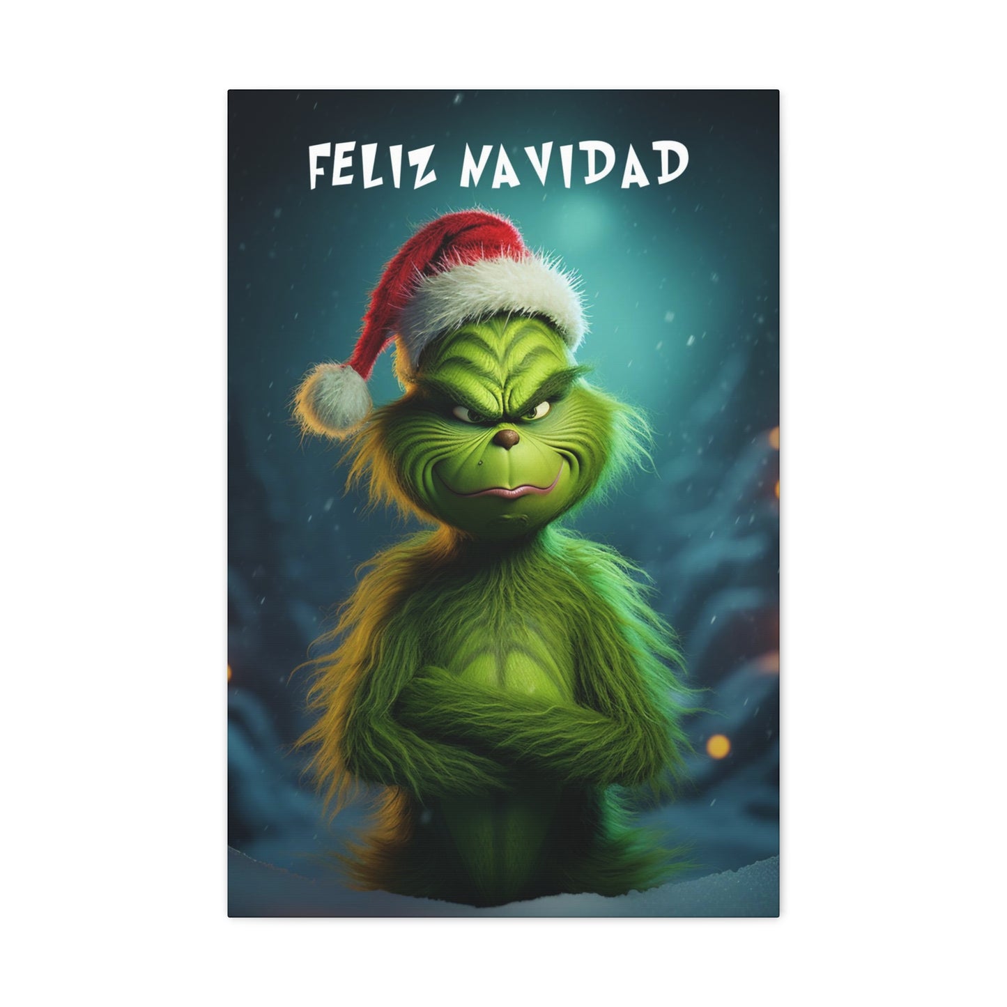 dr seuss Feliz Navidad wall art Grinch