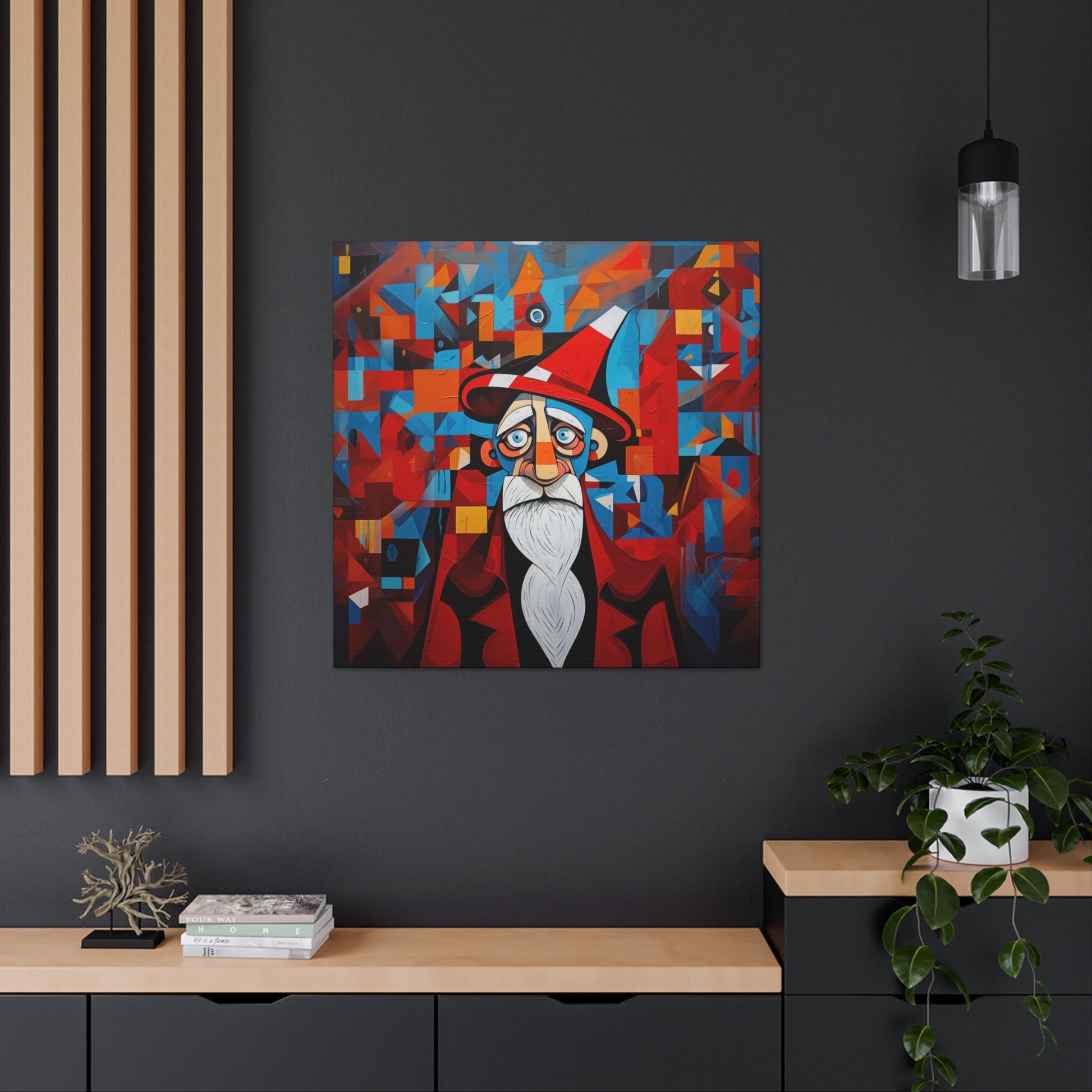 Christmas canvas prints Picasso Santa
