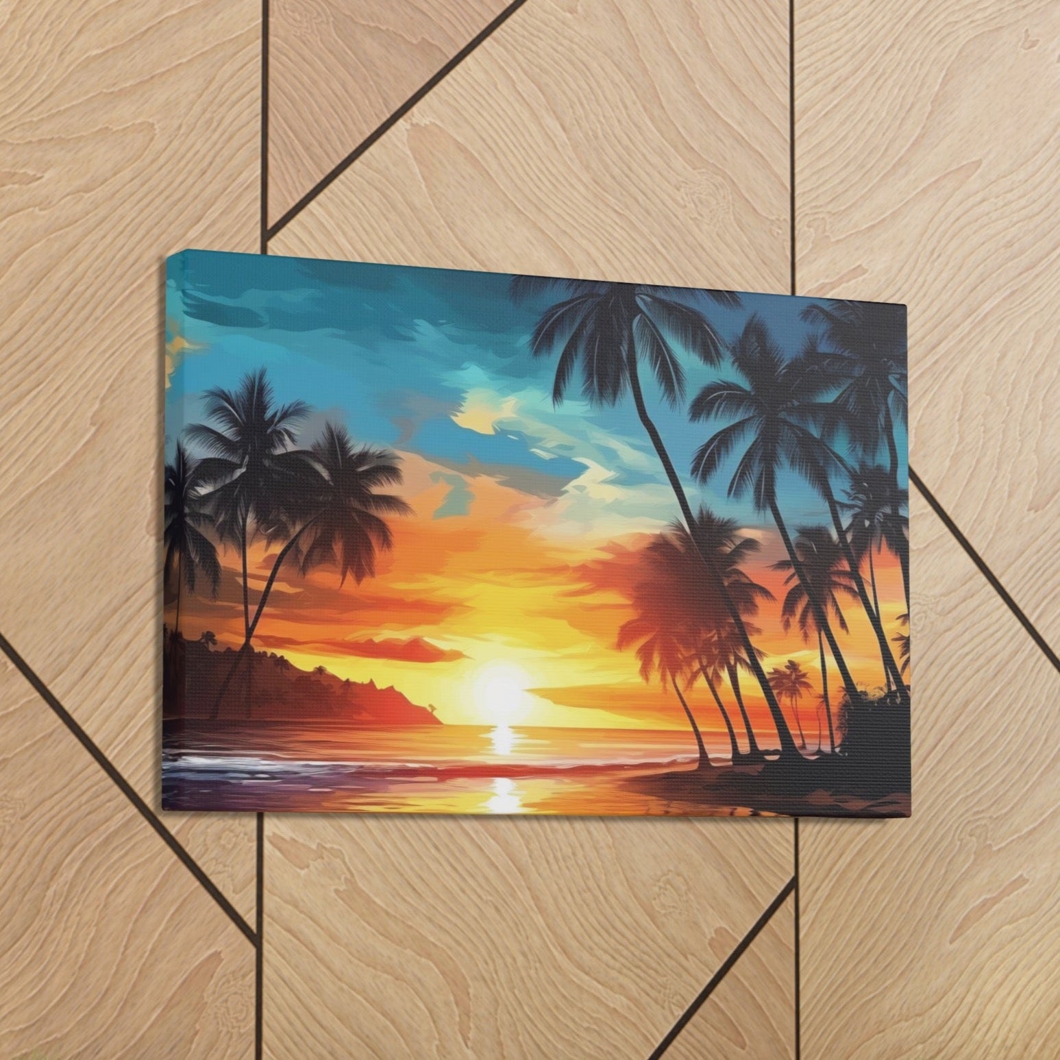 beach sunset wall art decor