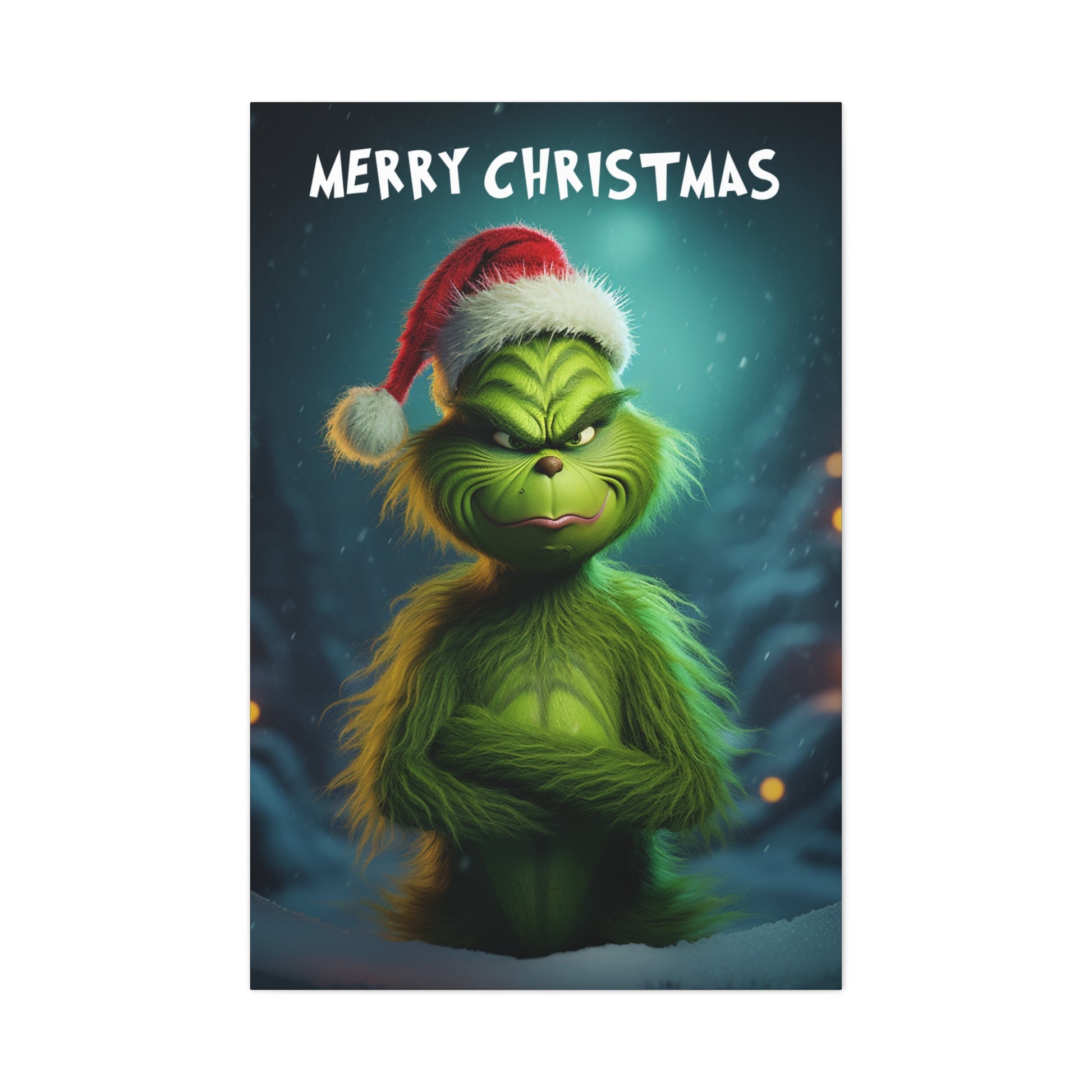 Grinch wall art decor Merry Christmas