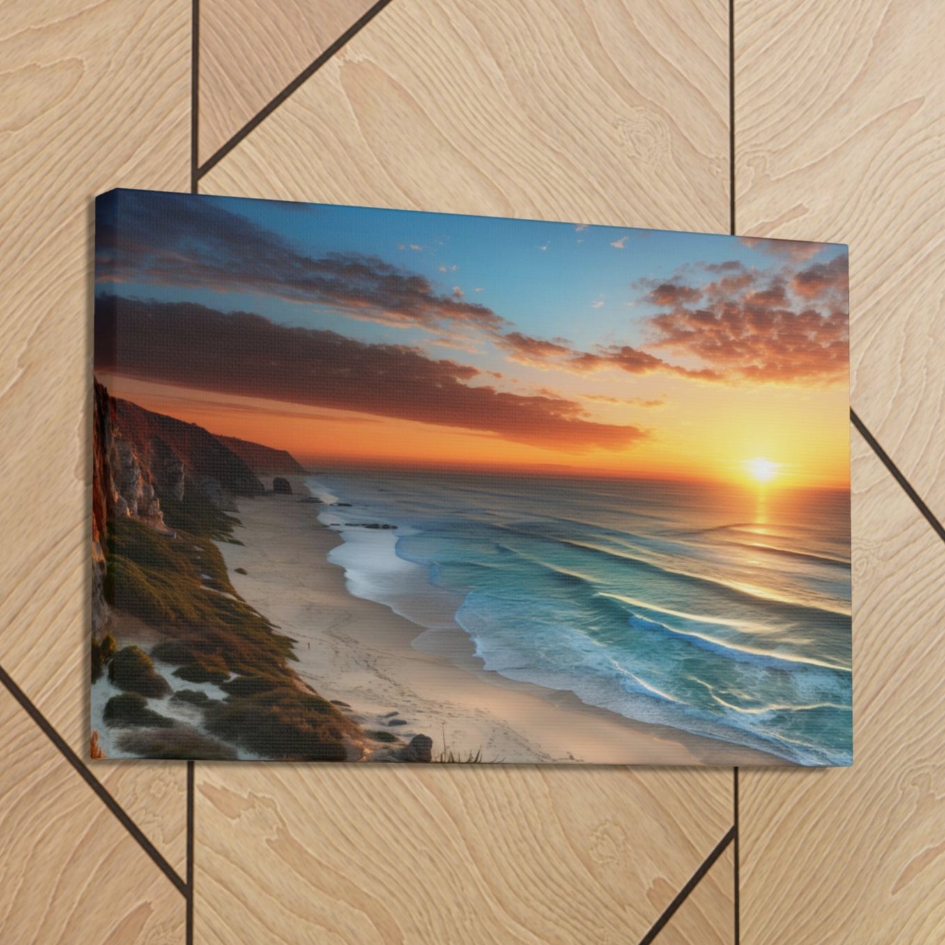 ocean sunset wall art