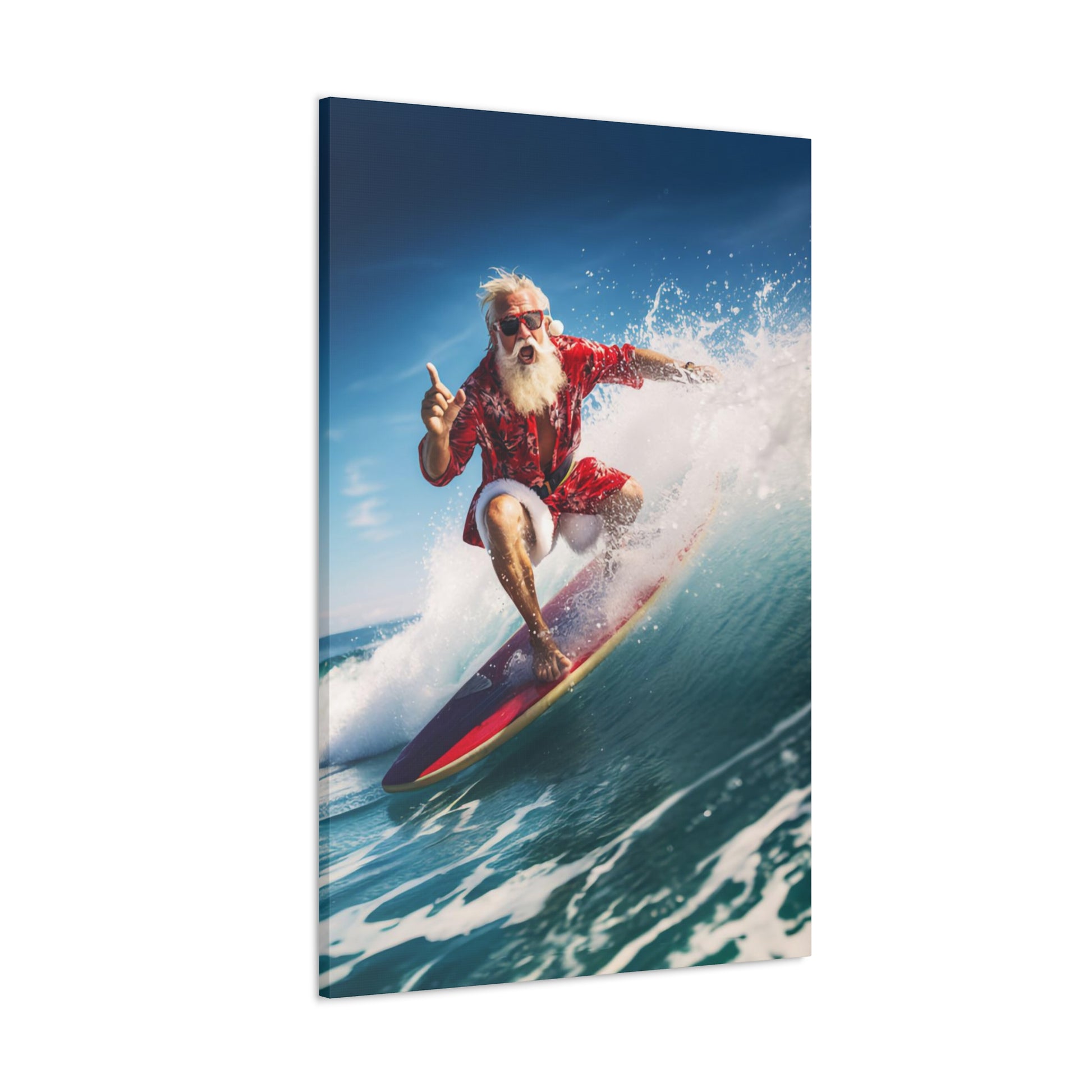 surfing Santa decor indoor ideas