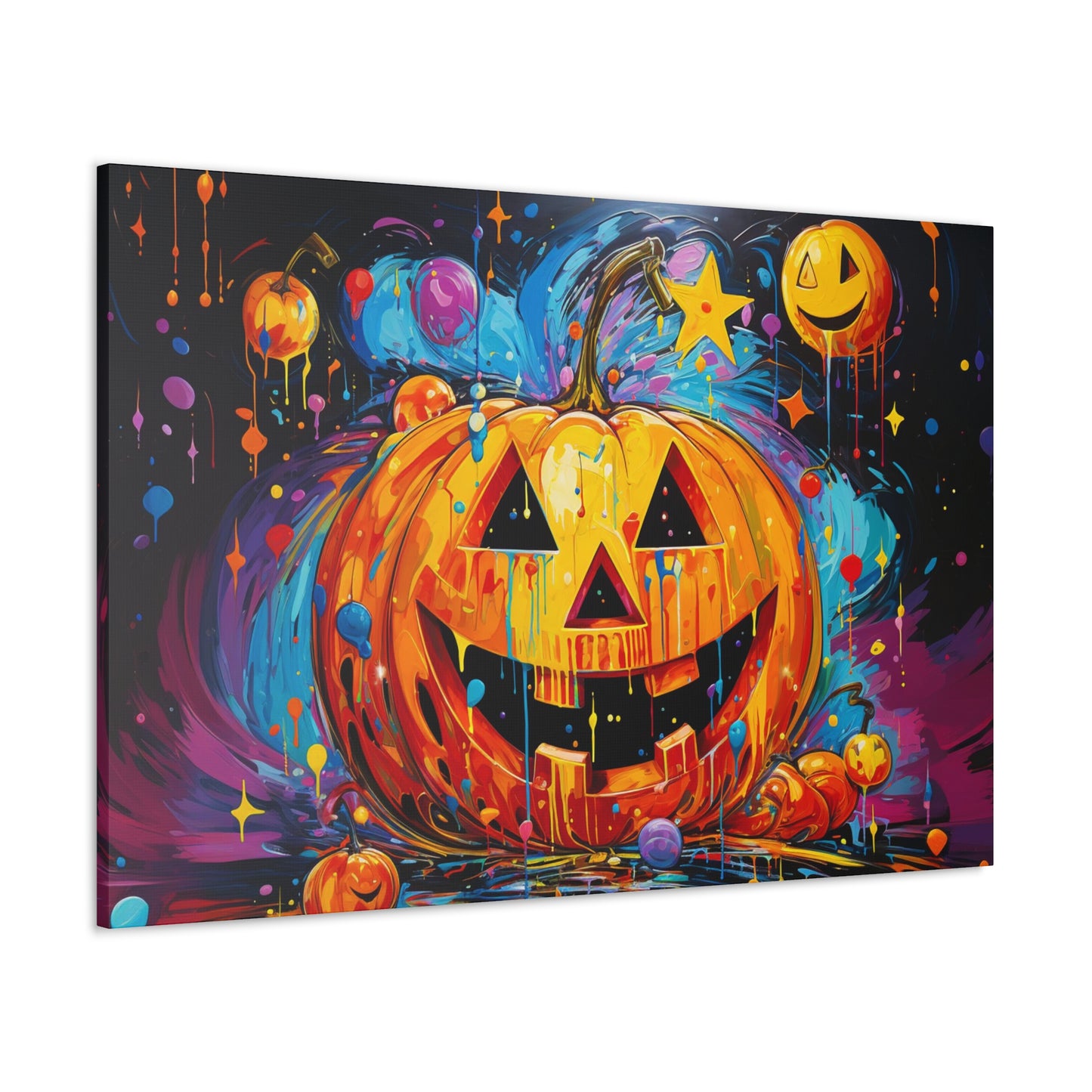 Halloween Peter Max jack-o-lantern art