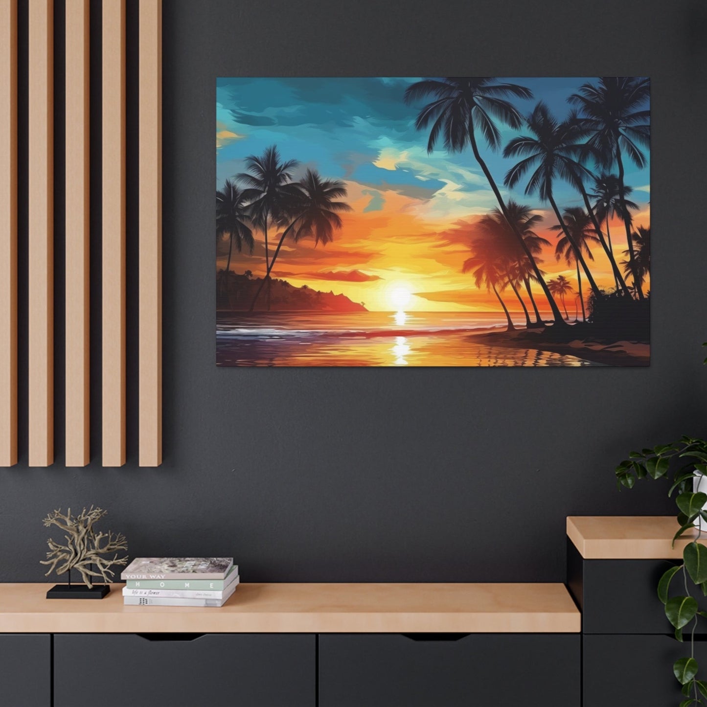aesthetic tropical wall decor