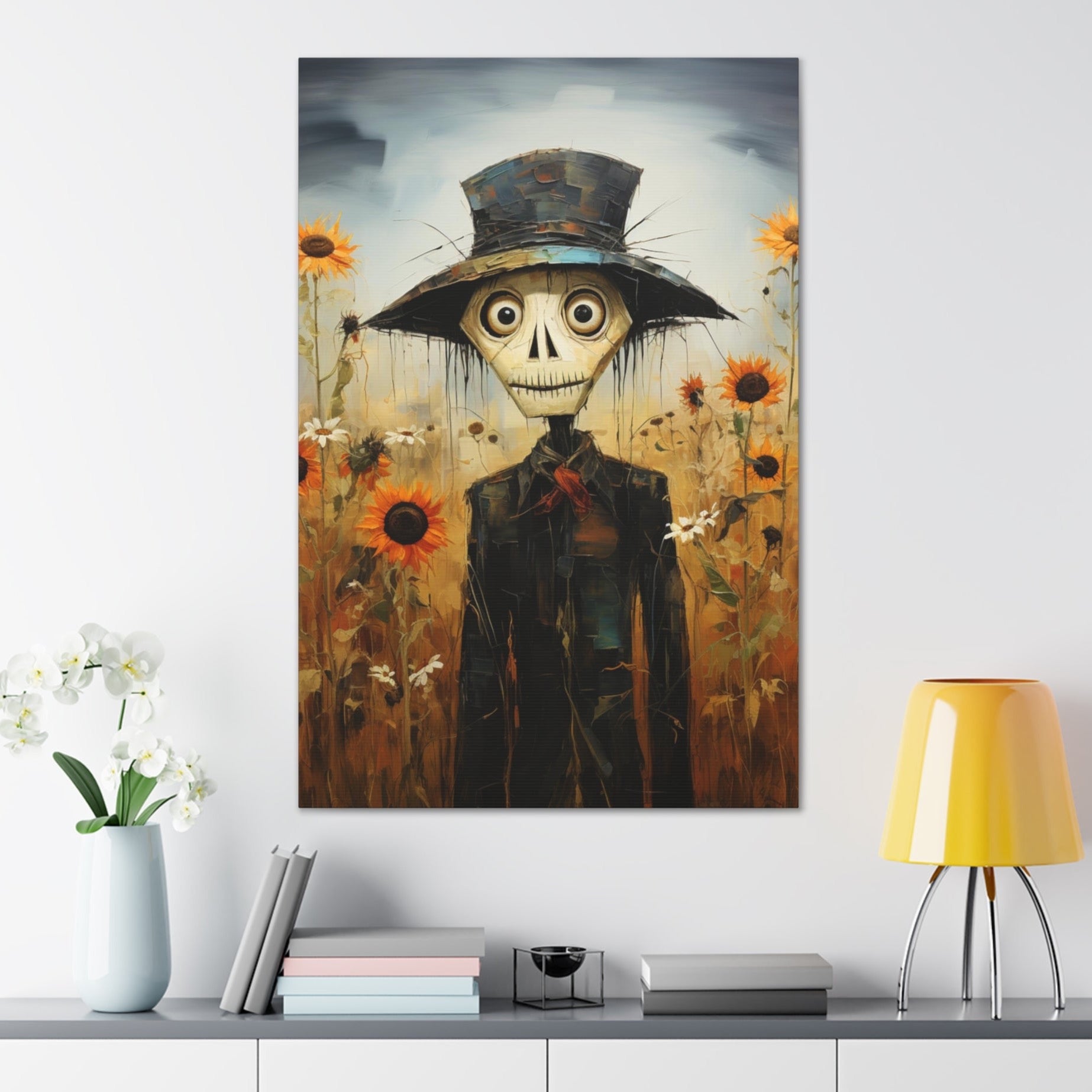halloween Picasso scarecrow decorations