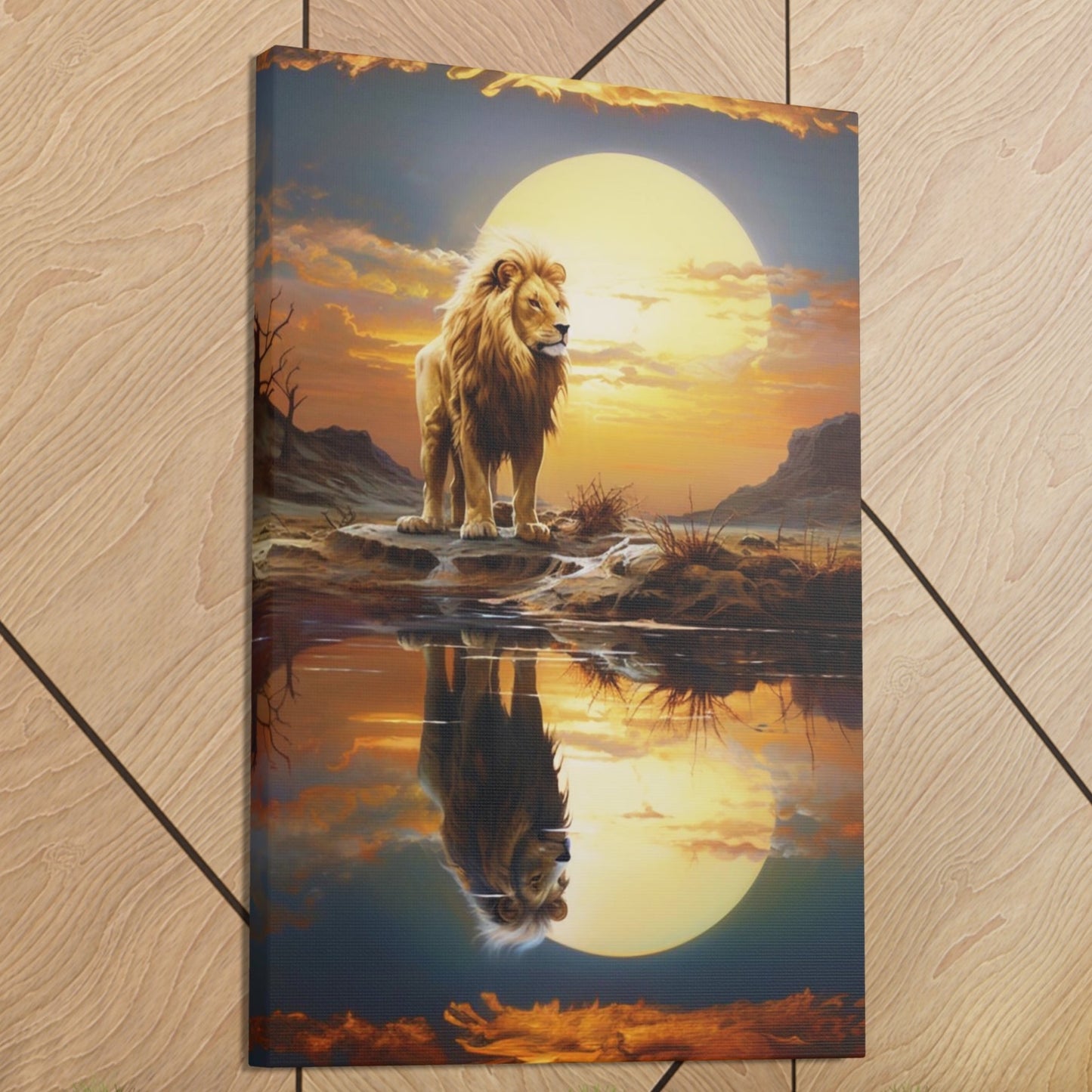 aesthetic lion indoor decor