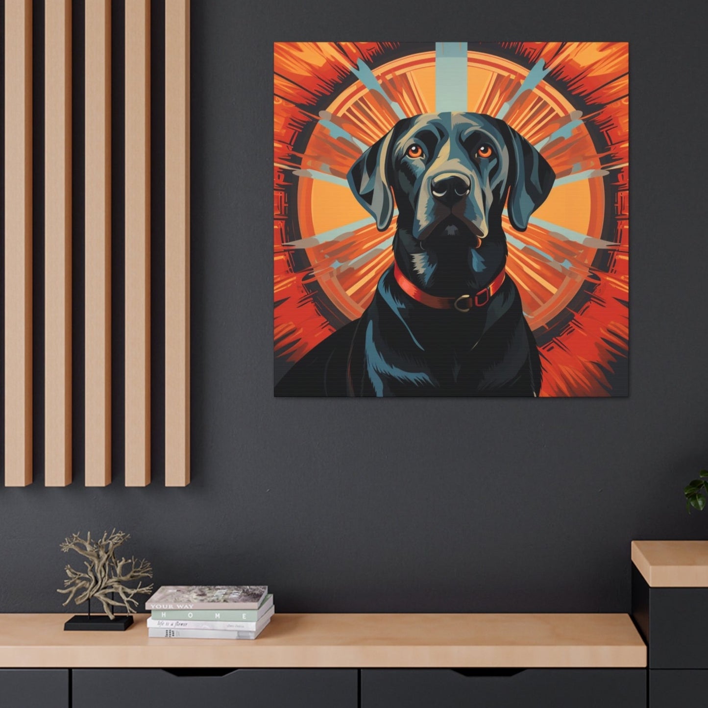 art deco Black Lab decor ideas