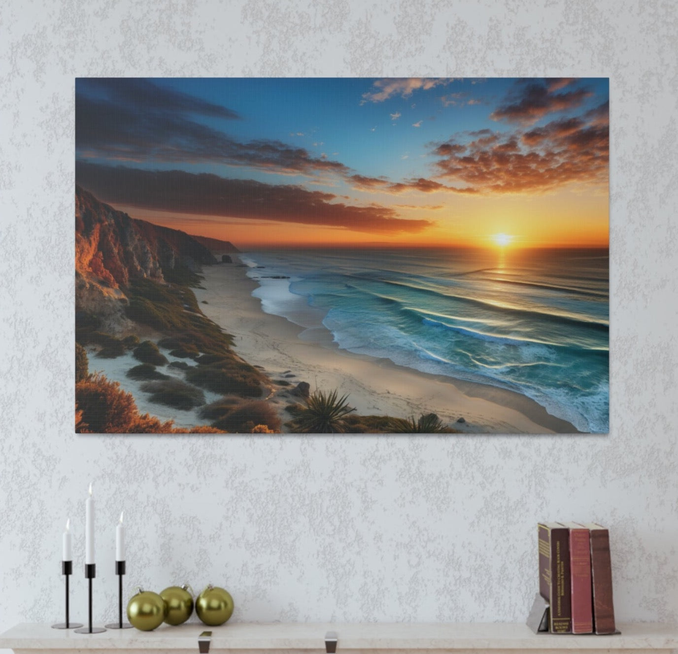 beach sunset art prints
