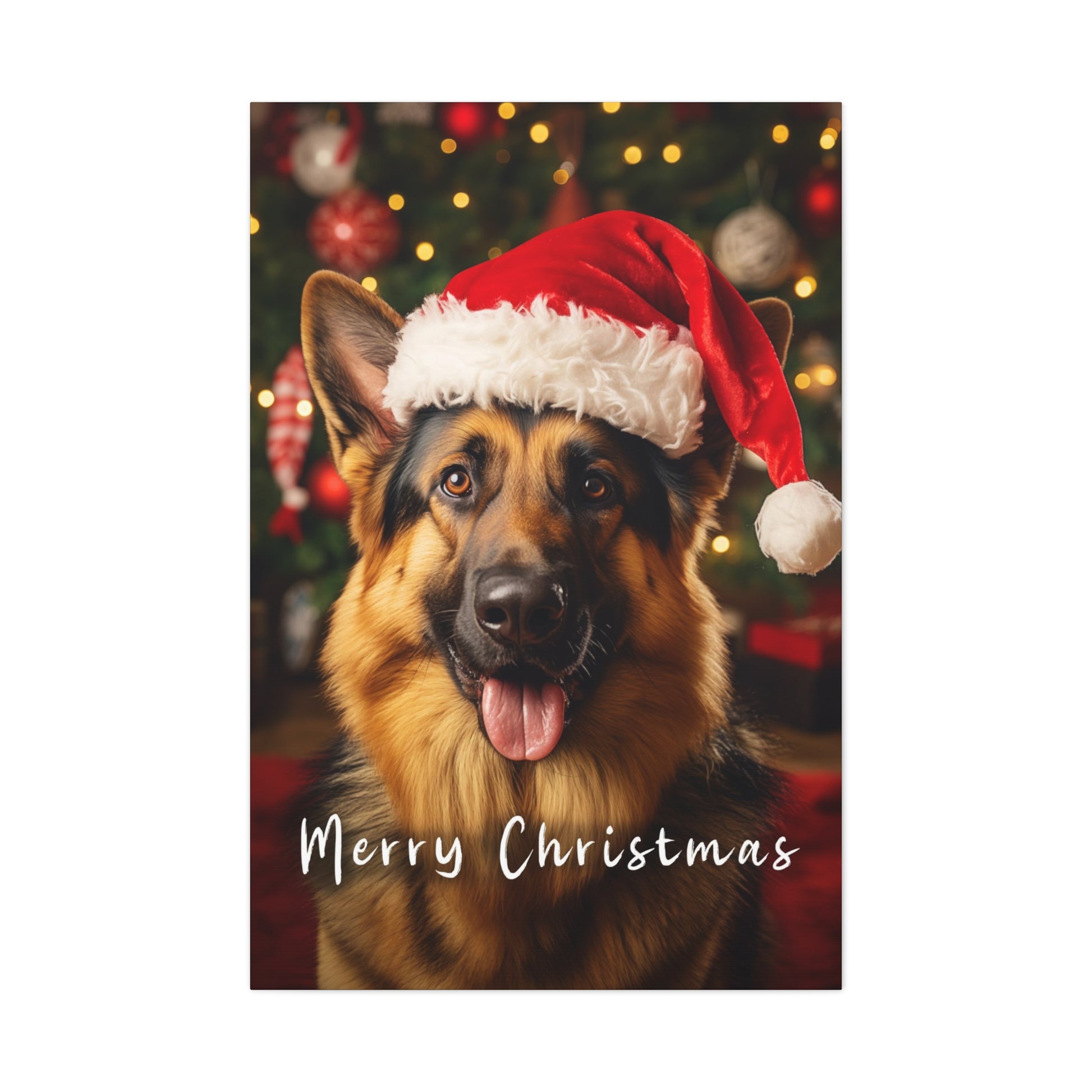 German Shepherd Christmas wall art ideas