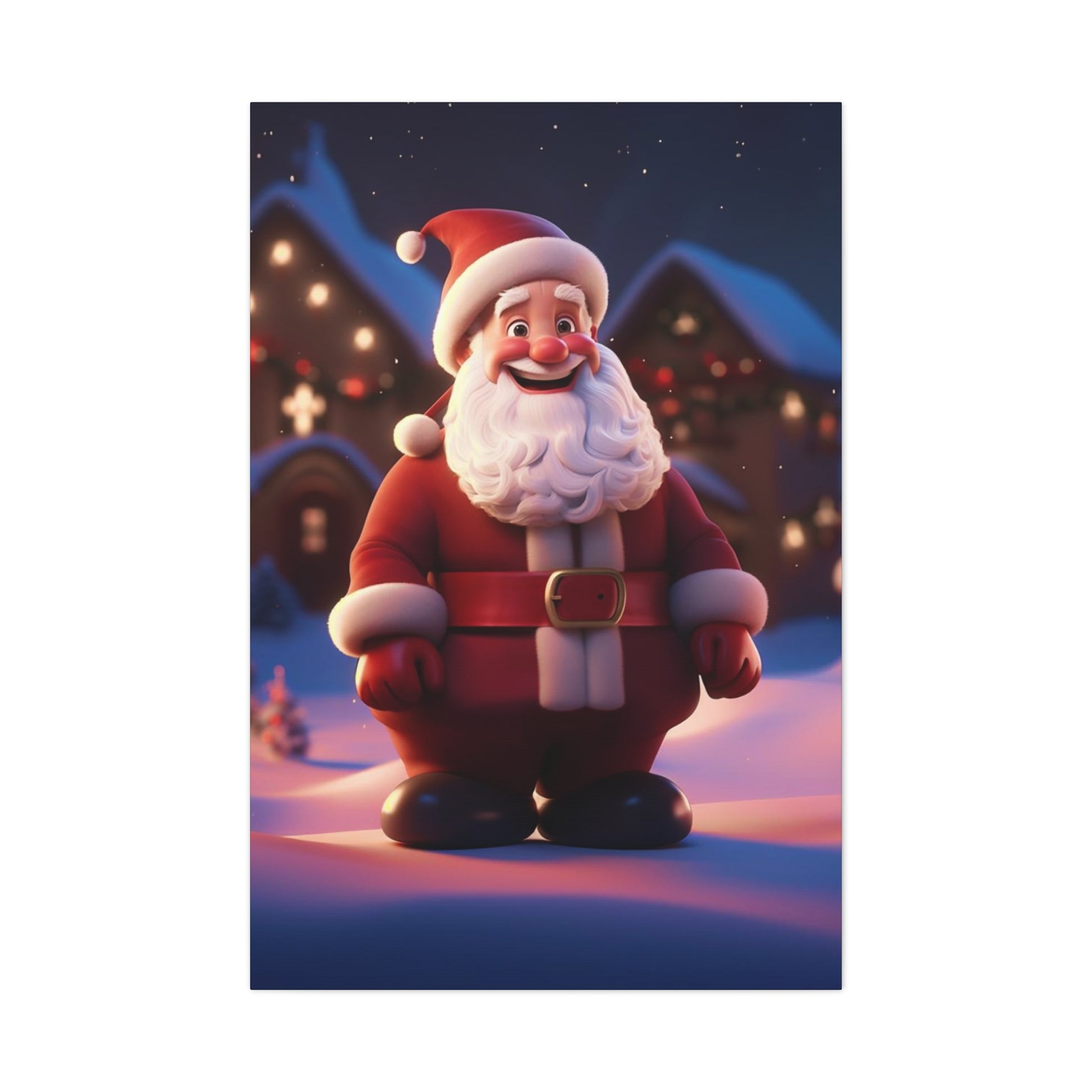 santa animation canvas print