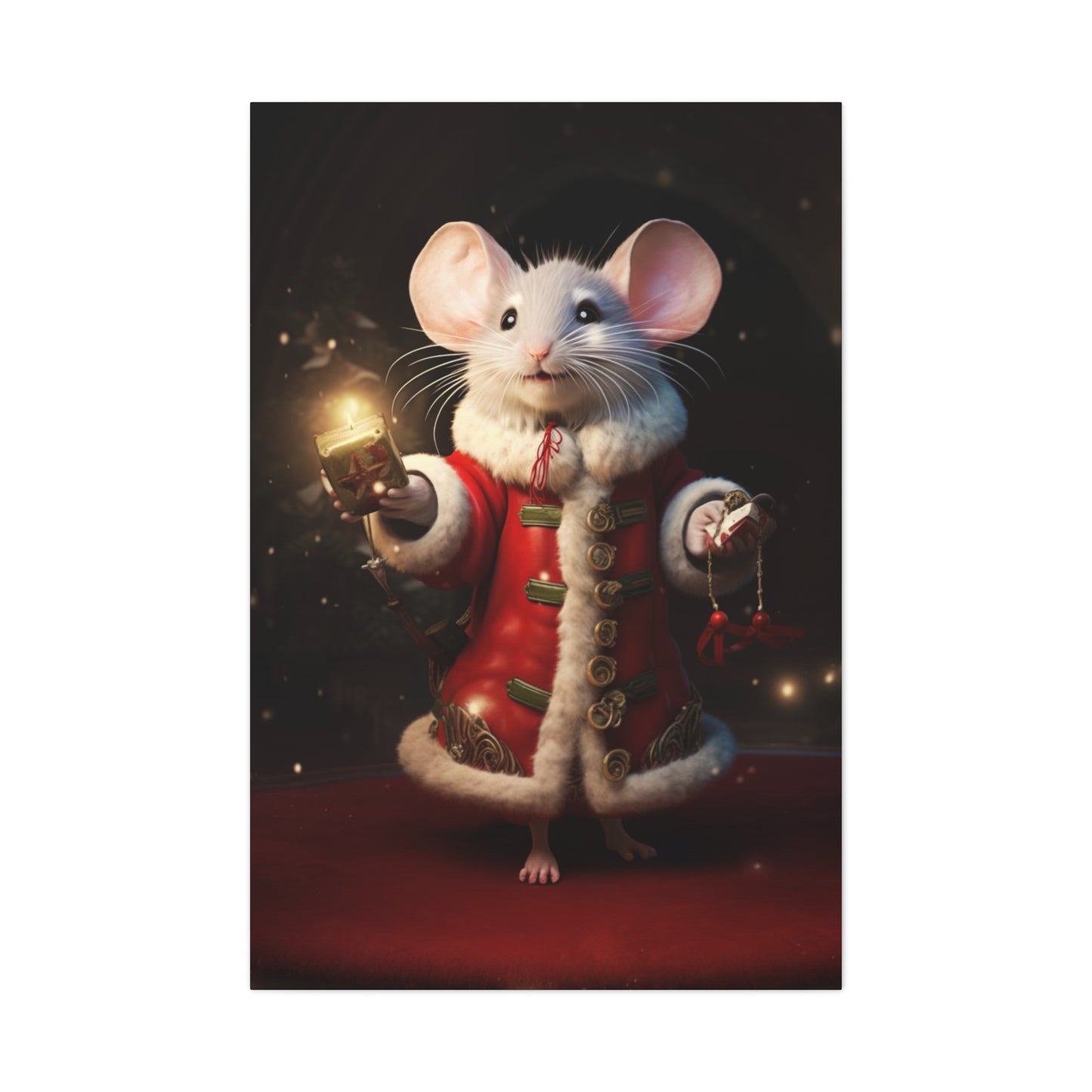 Christmas mouse wall decor