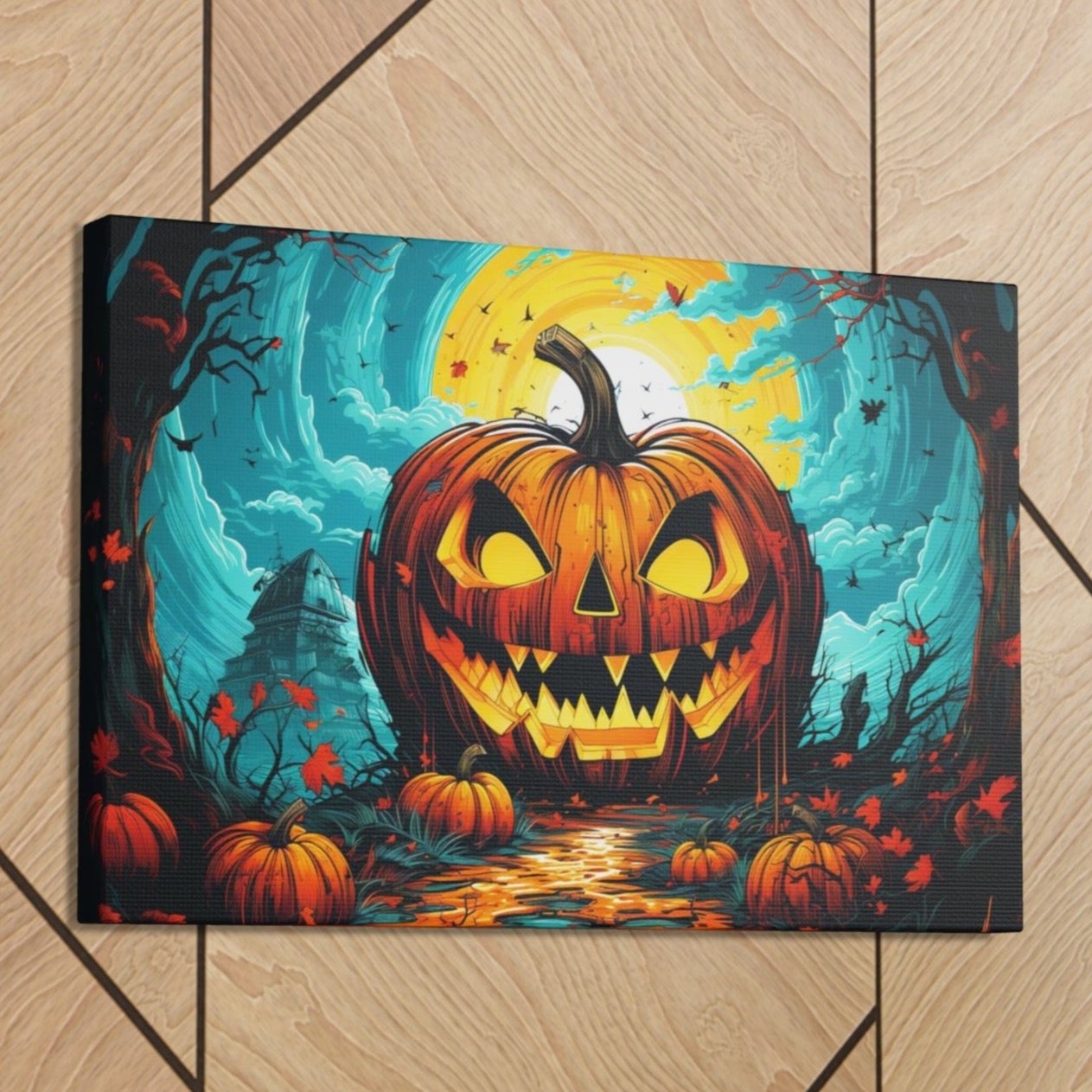 Halloween pop art pumpkin decorations